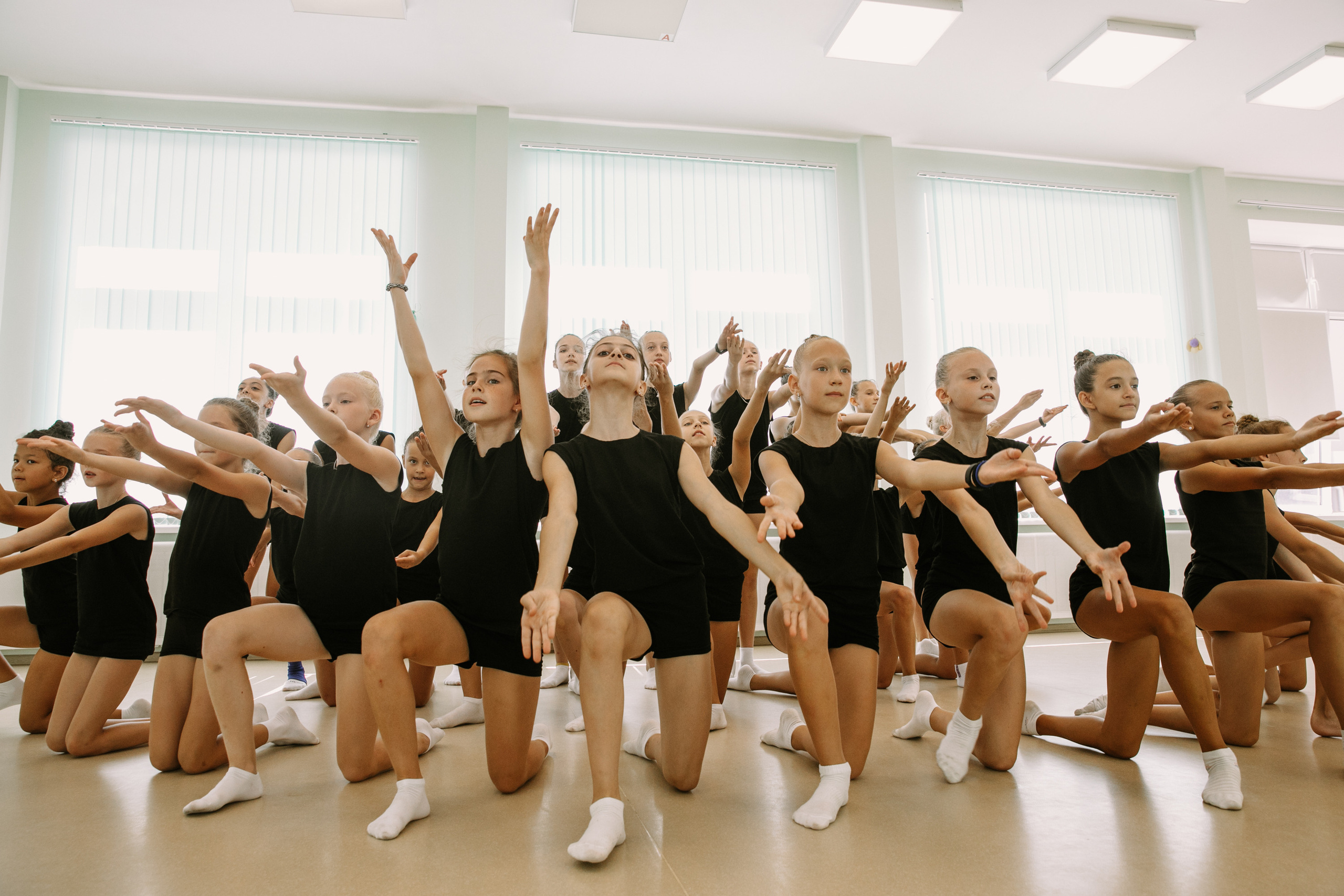 Гимнастки. Фотограф Максим Маркелов