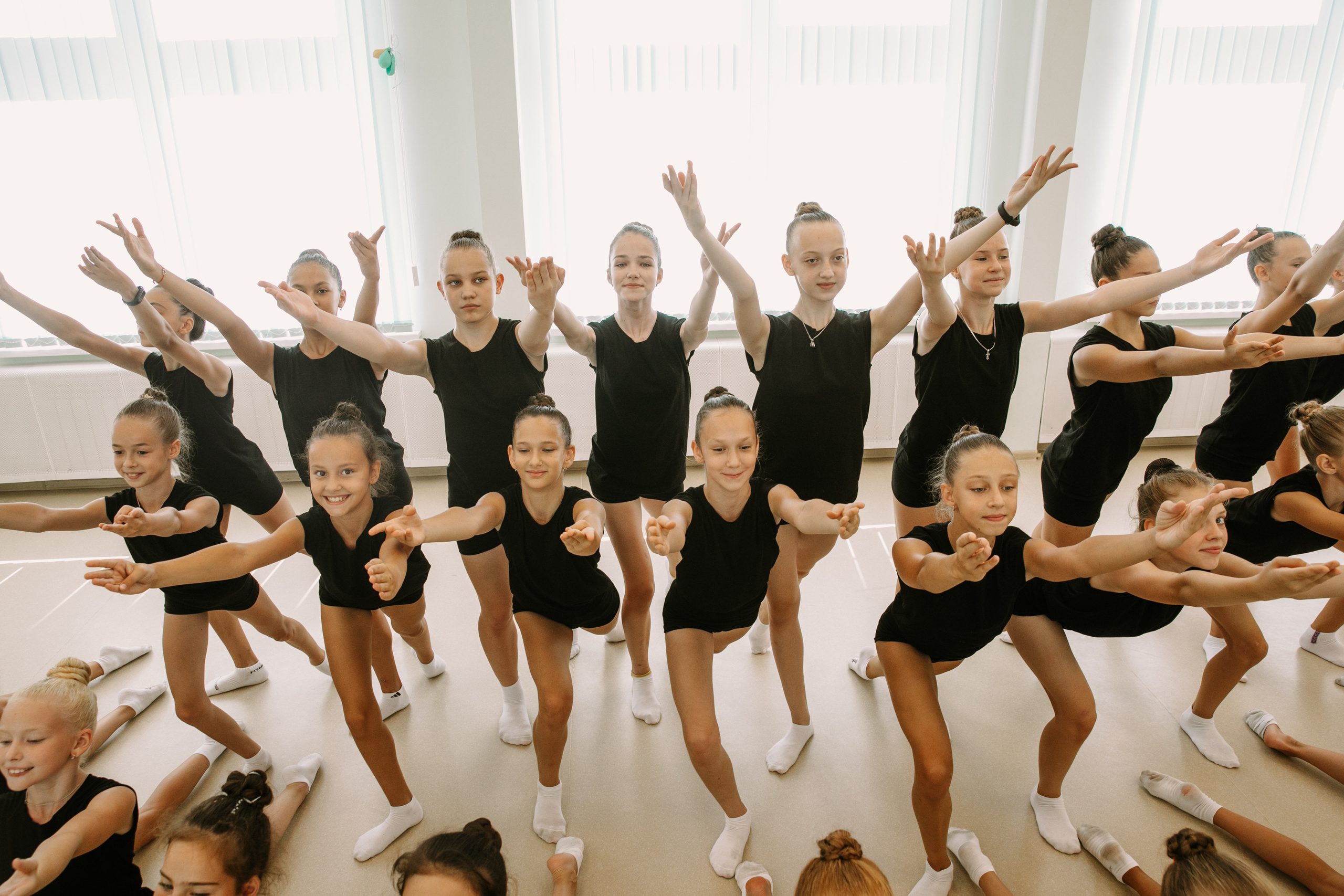 Гимнастки. Фотограф Максим Маркелов