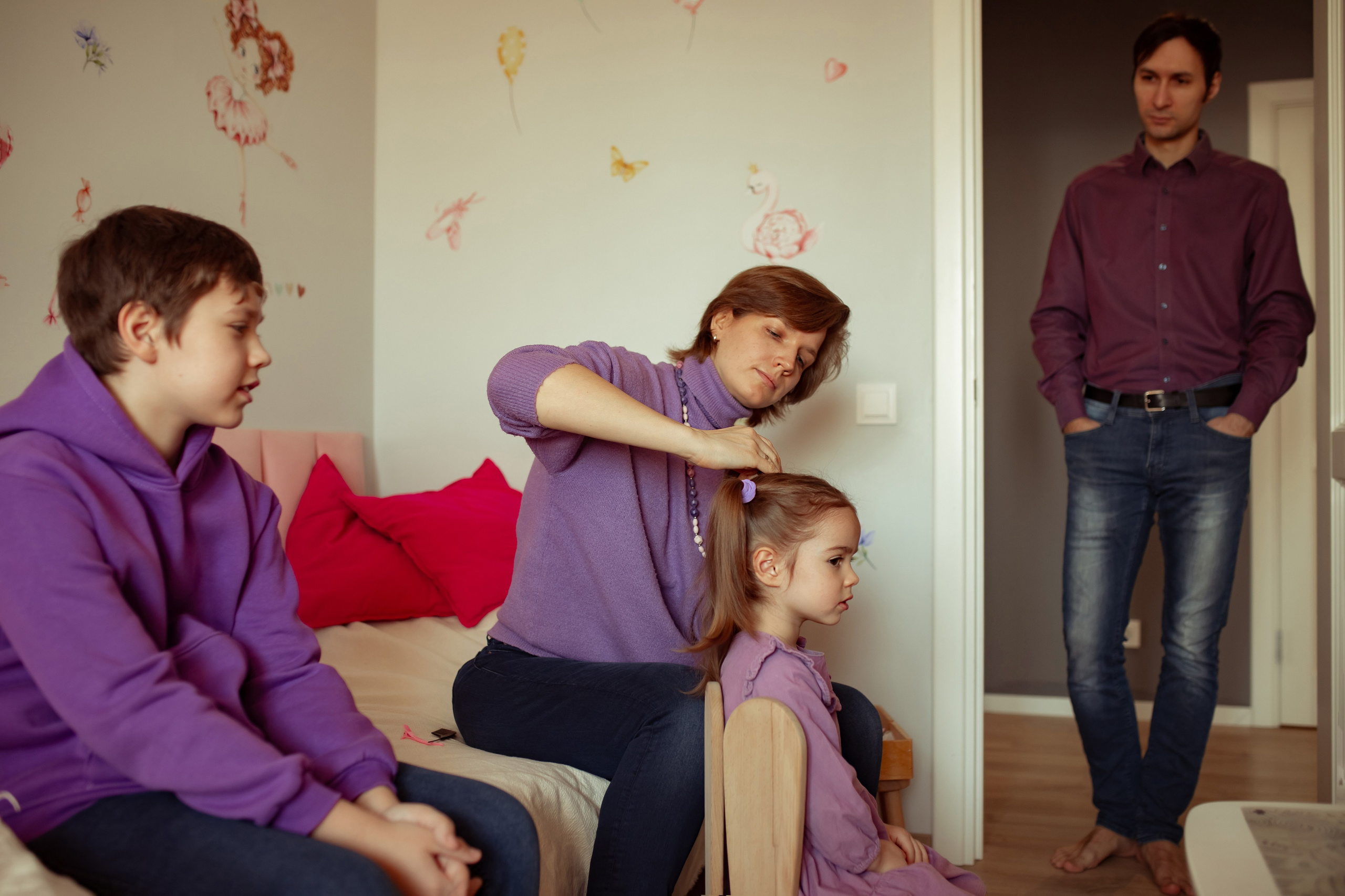 Александра, Максим, Евгений и Ксюша. Семейный и детский фотограф в Москве Дорогова Екатерина