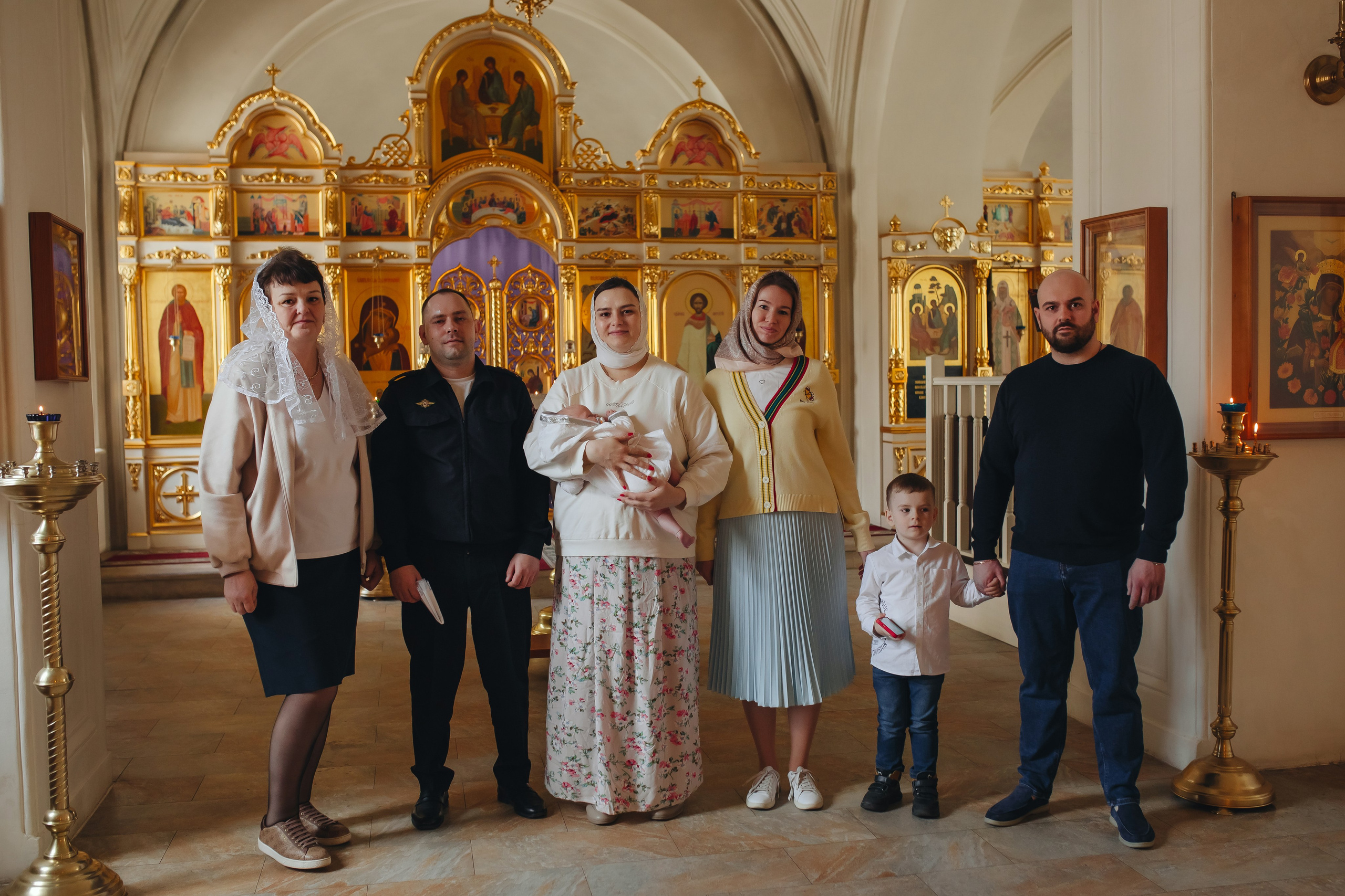 Крещение в светлом Храме. Семейный и детский фотограф в Москве Дорогова Екатерина