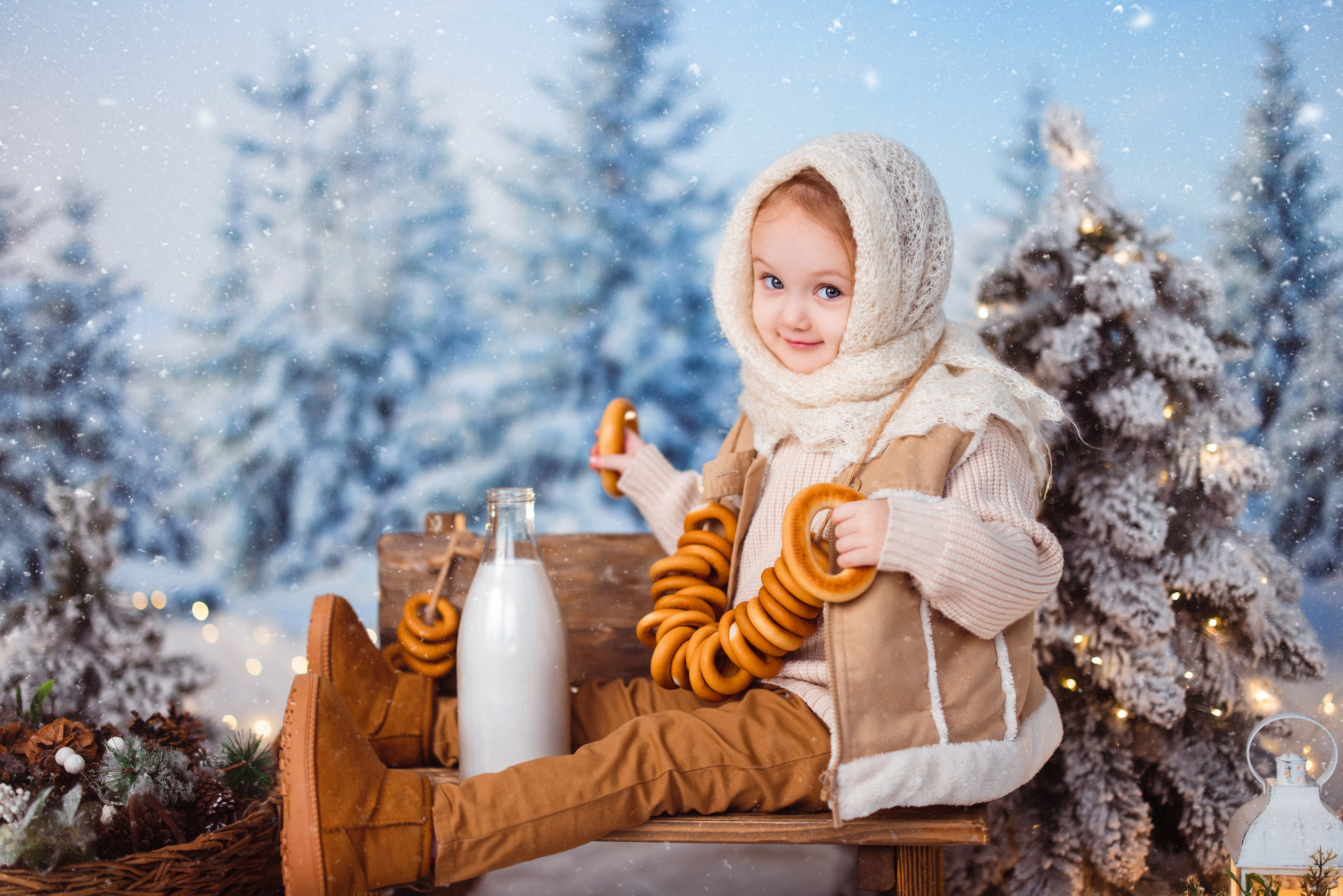 Зимний лес. Семейный и детский фотограф в Краснодаре Анна Трашкова