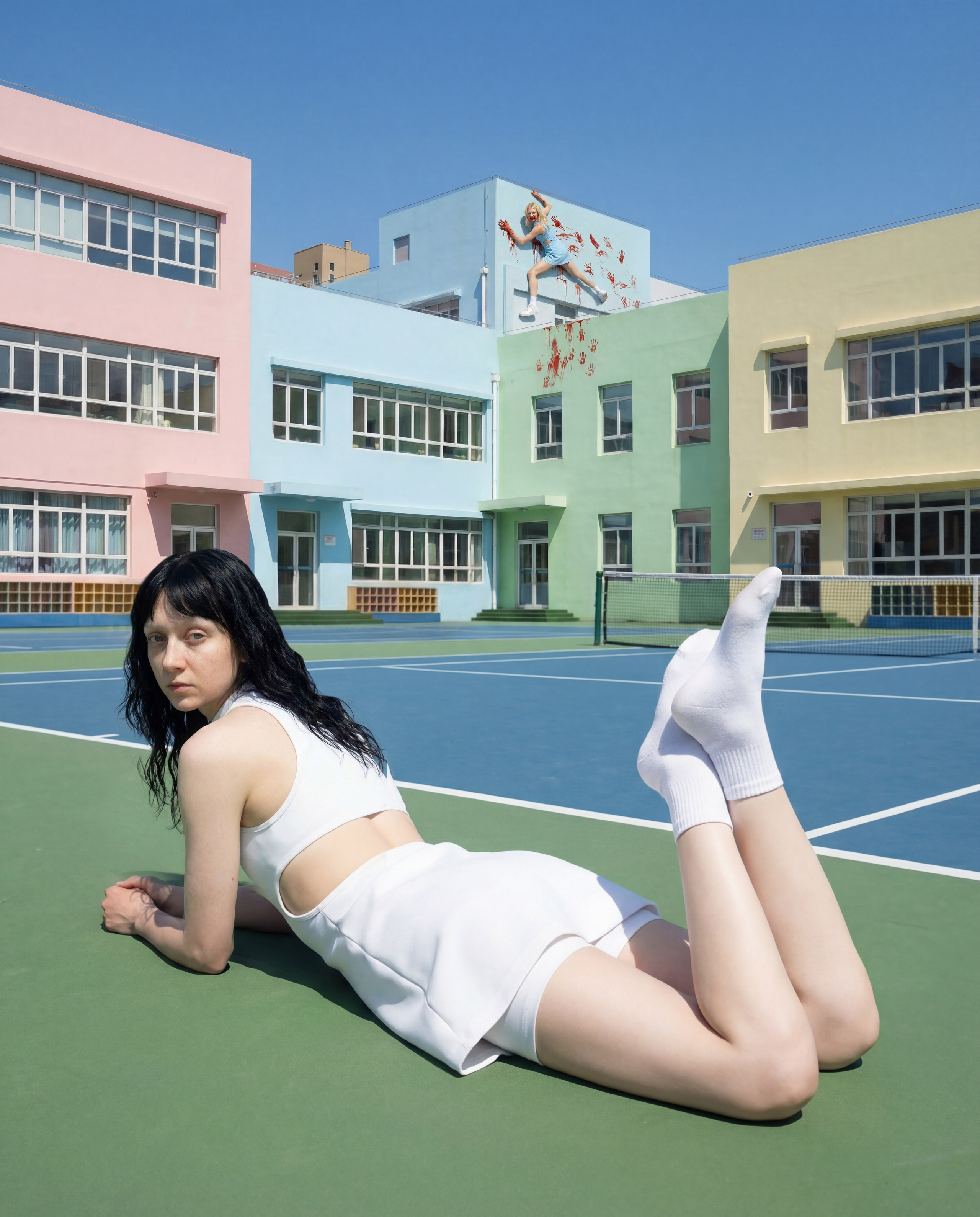 AI имиджевая фотосъёмка — теннисные платья. Фотограф Тула, Женя Смокина. Фотосессии на день рождения