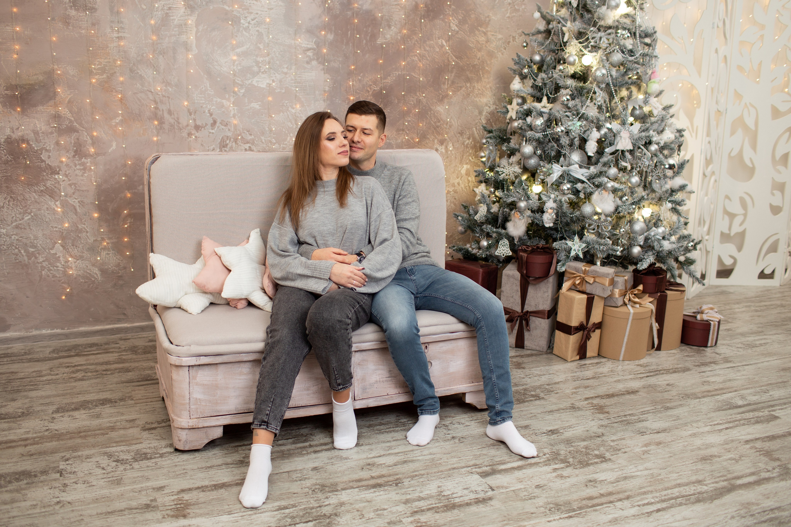 Любовь и ёлка. Портретный и семейный фотограф в Краснодаре Оксана Сараева