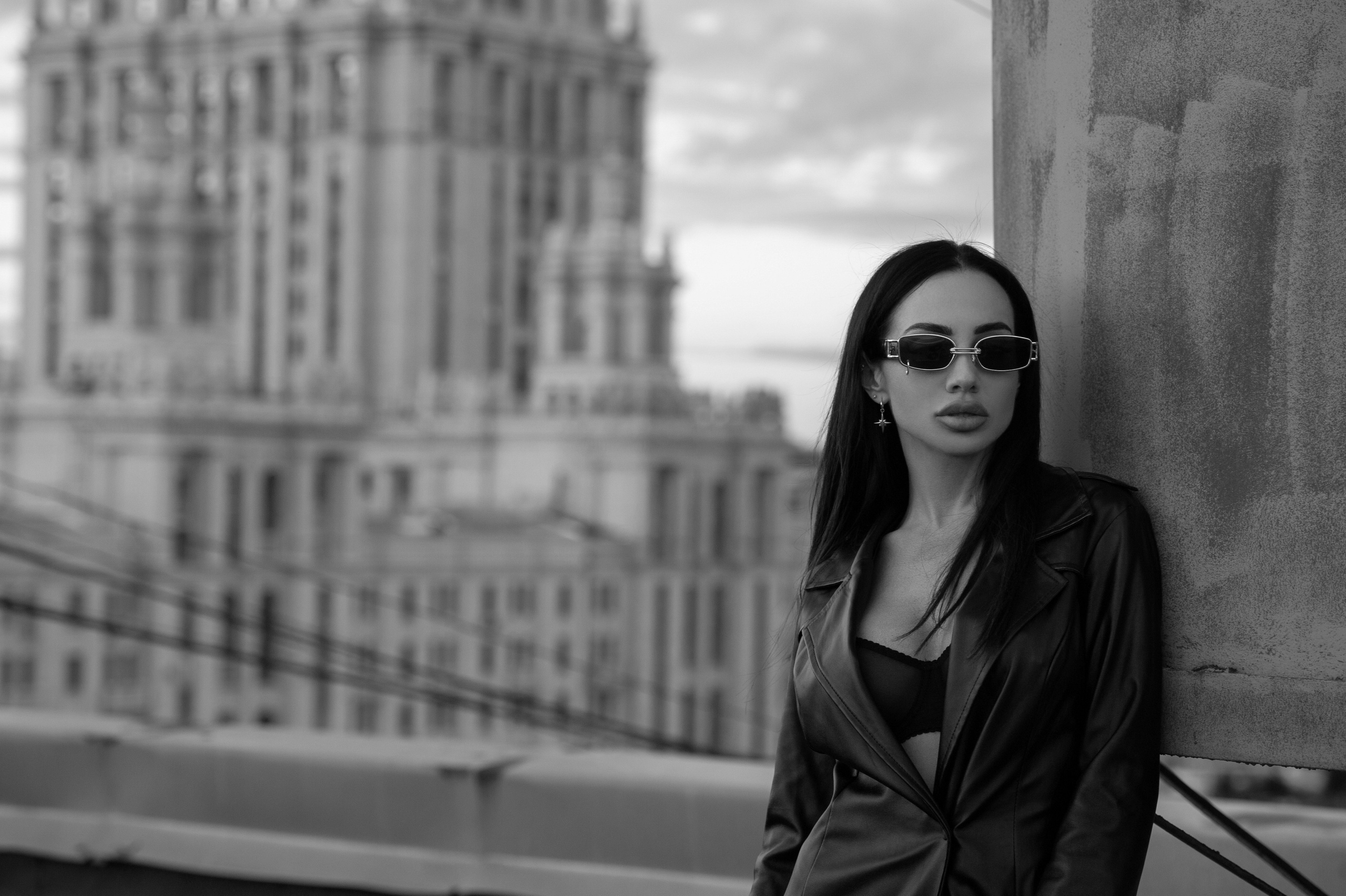 Фотосессия на крыше. Александр Mr.Brass — фотографирую женский портрет в Москве