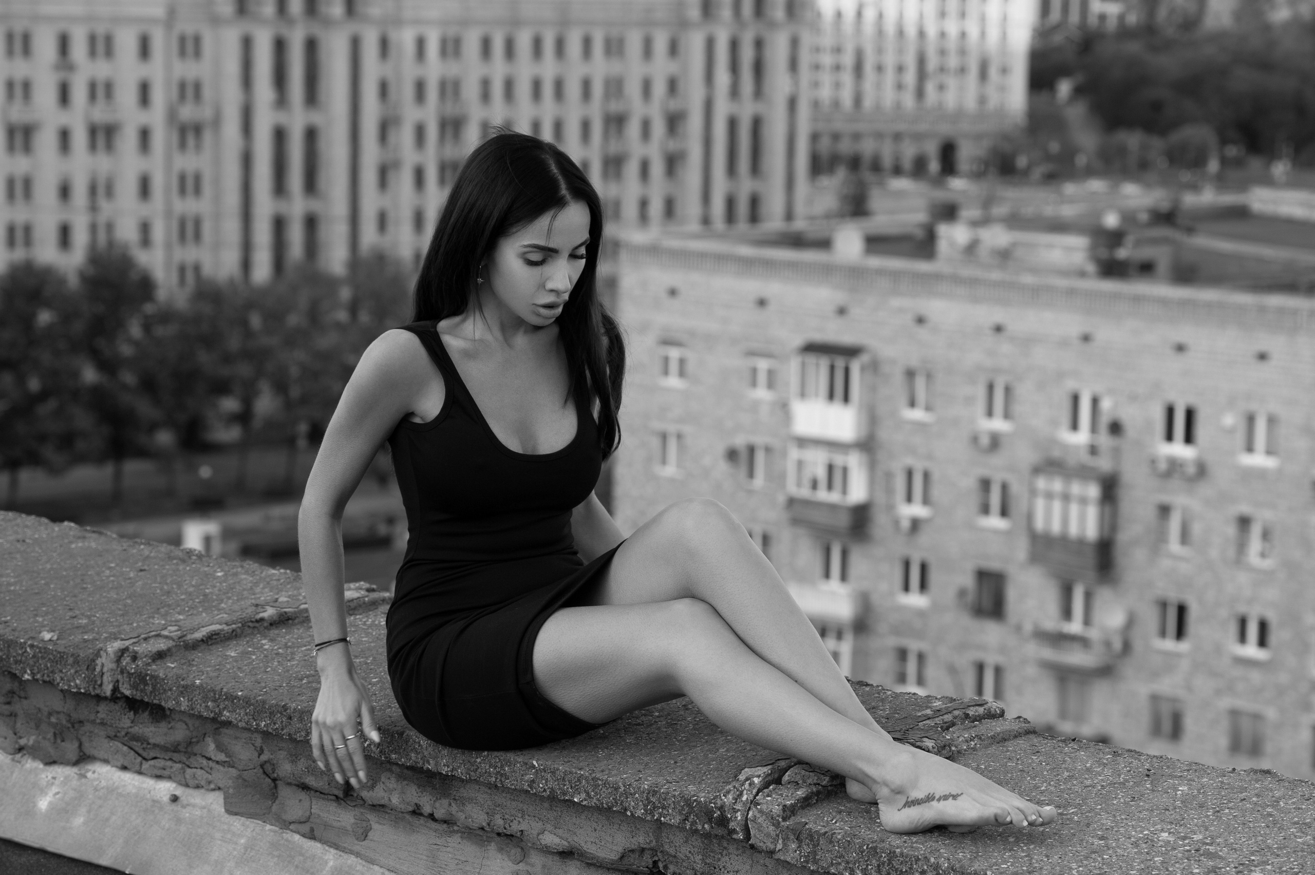 Фотосессия на крыше. Александр Mr.Brass — фотографирую женский портрет в Москве