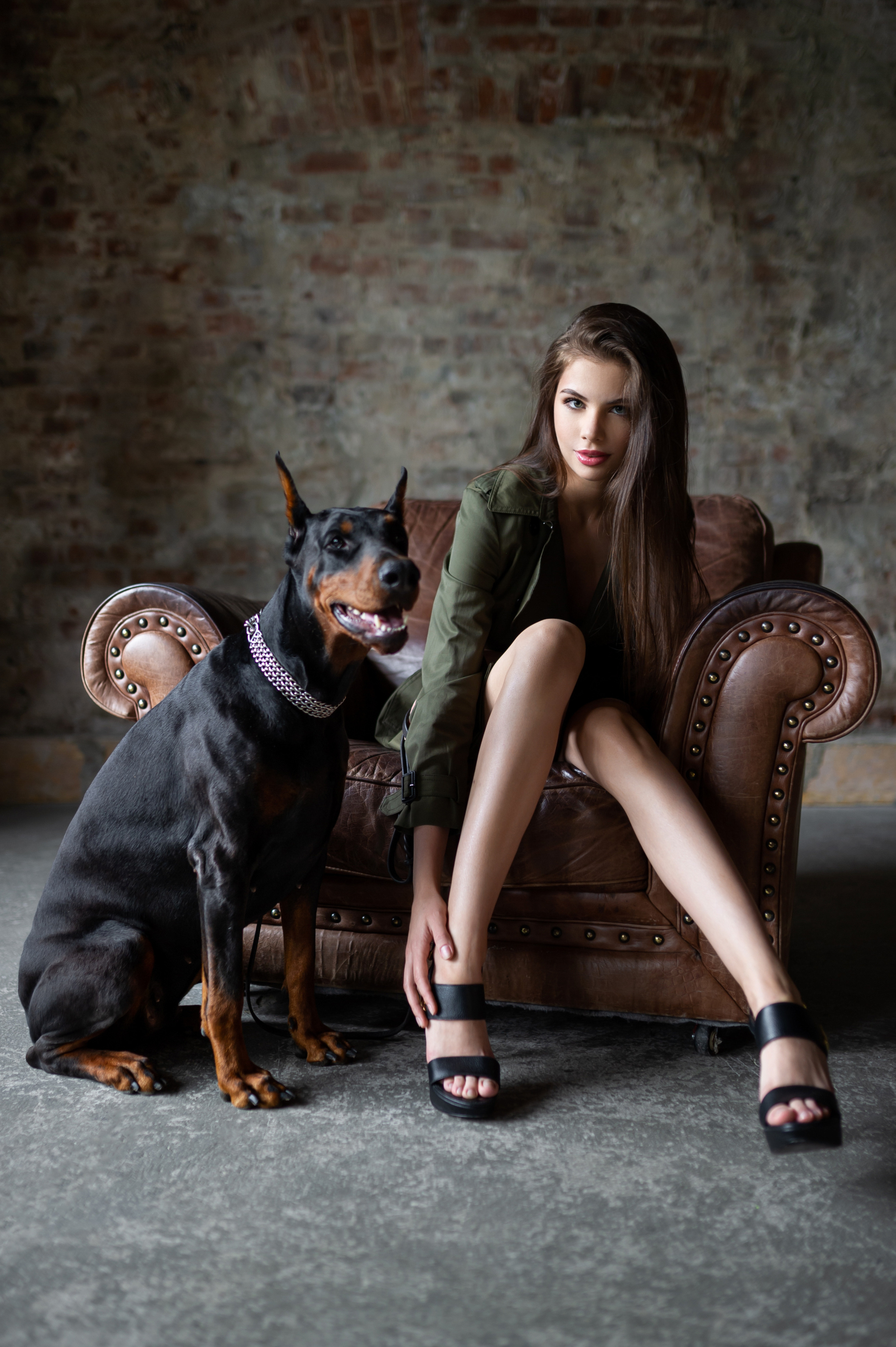 Фотосессия девушки с животными. Александр Mr.Brass — фотографирую женский портрет в Москве