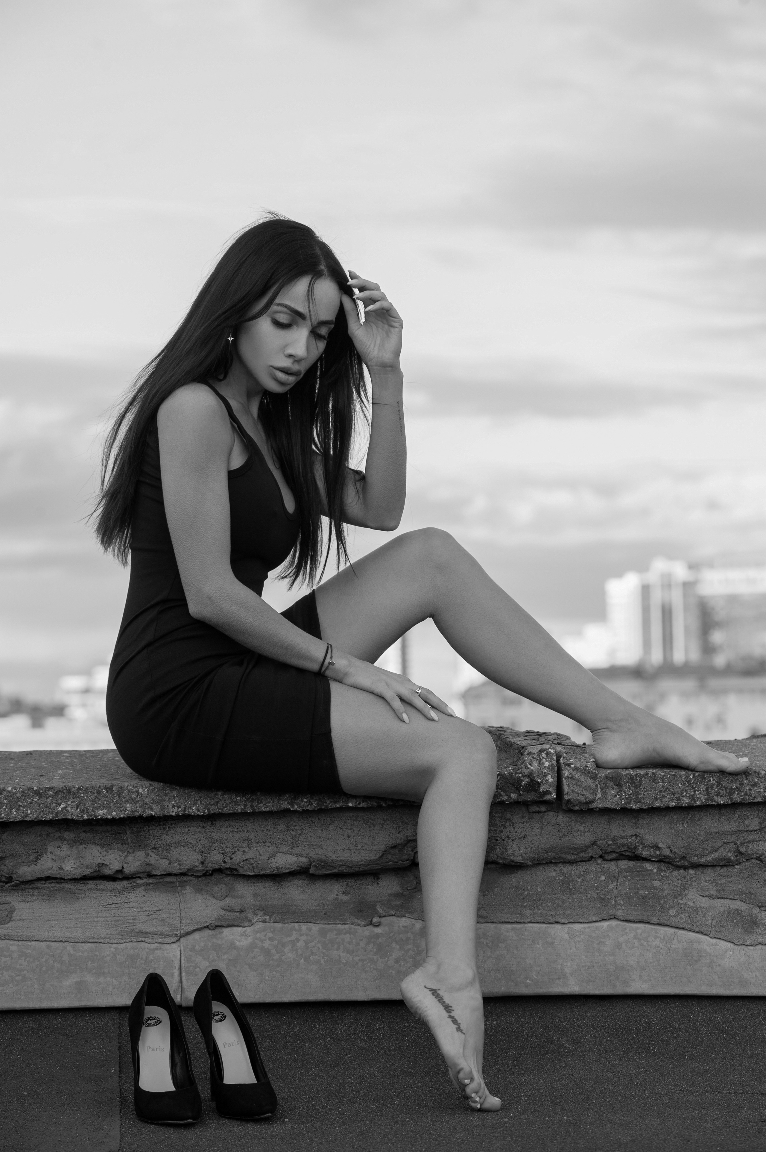 Фотосессия на крыше. Александр Mr.Brass — фотографирую женский портрет в Москве