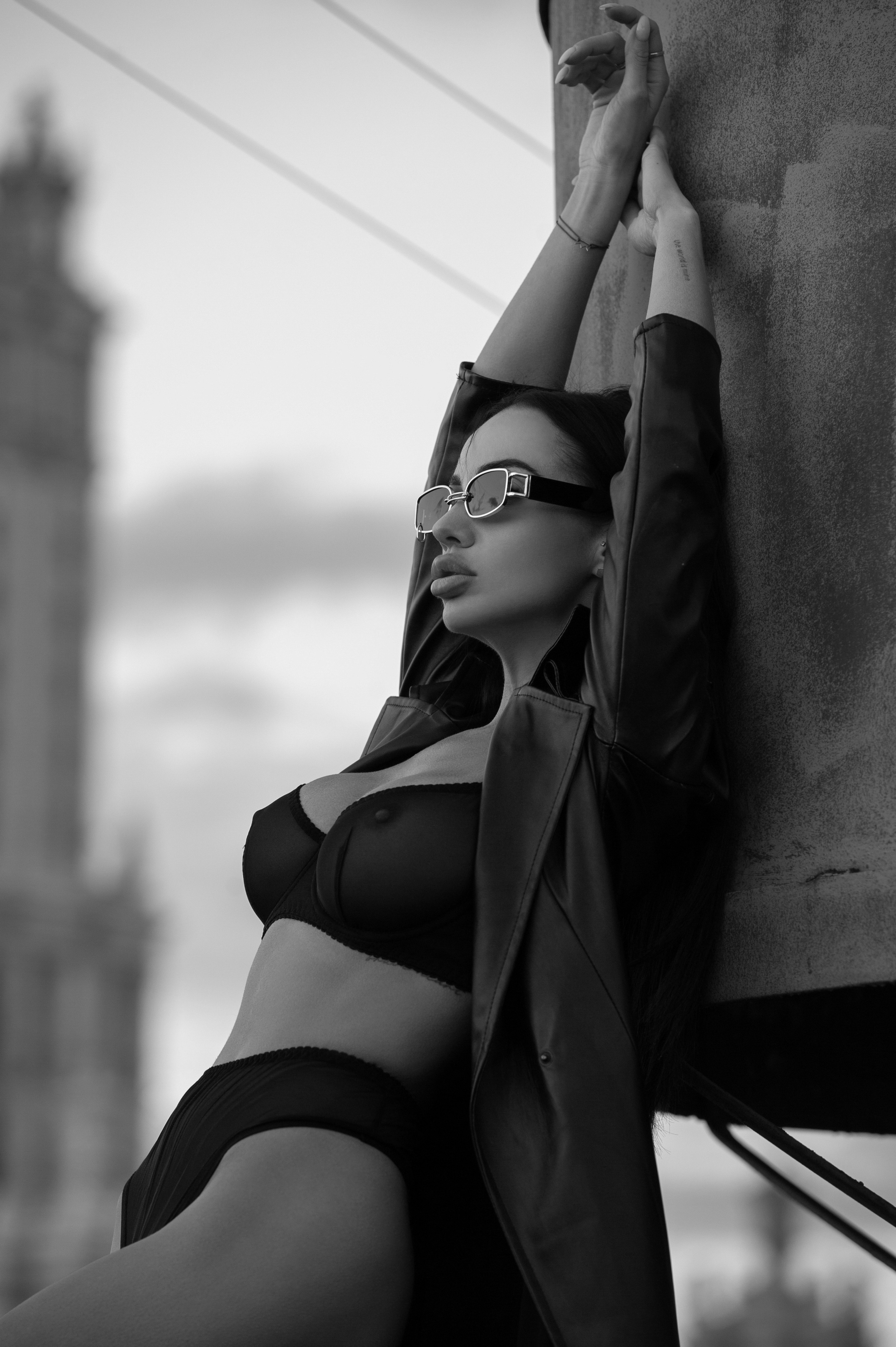 Фотосессия на крыше. Александр Mr.Brass — фотографирую женский портрет в Москве