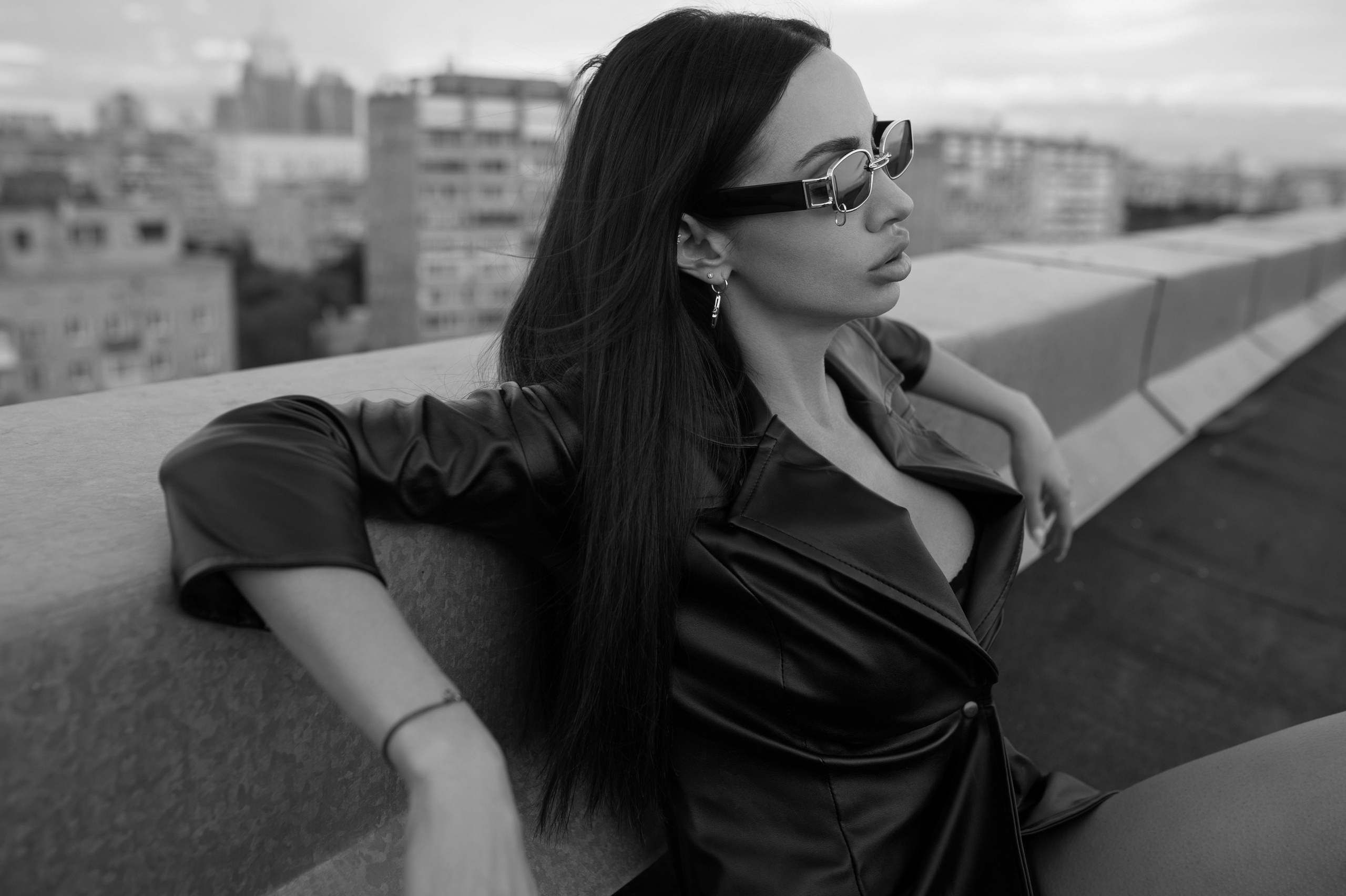 Фотосессия на крыше. Александр Mr.Brass — фотографирую женский портрет в Москве