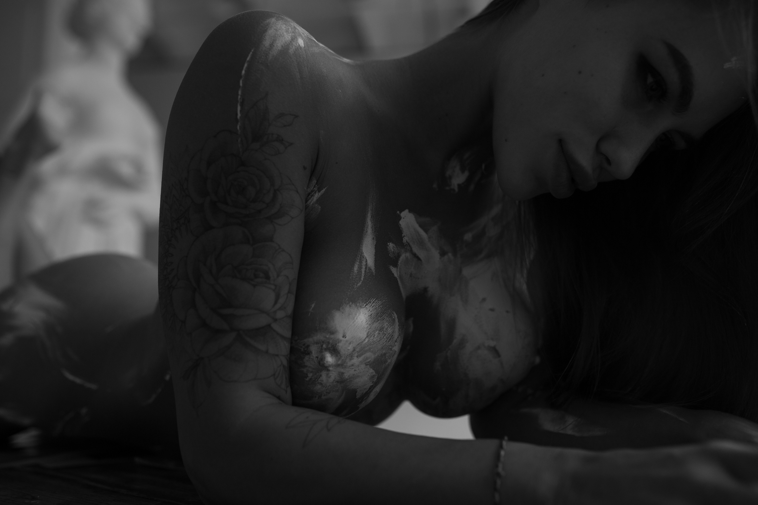 Фотосессия в стиле бодиарт. Александр Mr.Brass — фотографирую женский портрет в Москве