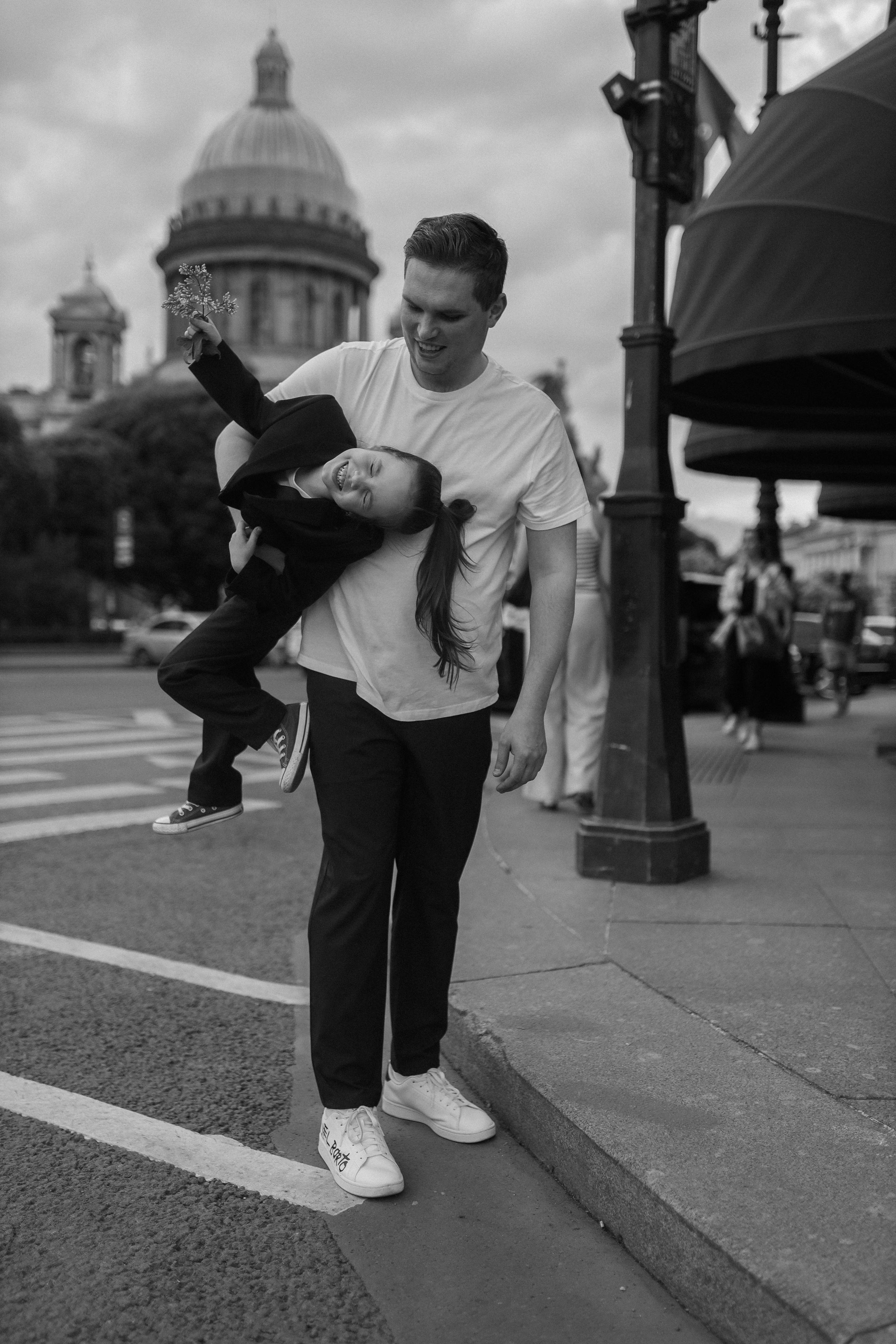 Мила и папа Антон прогулка по Петербургу. Лена Колягина Фотограф по любви
