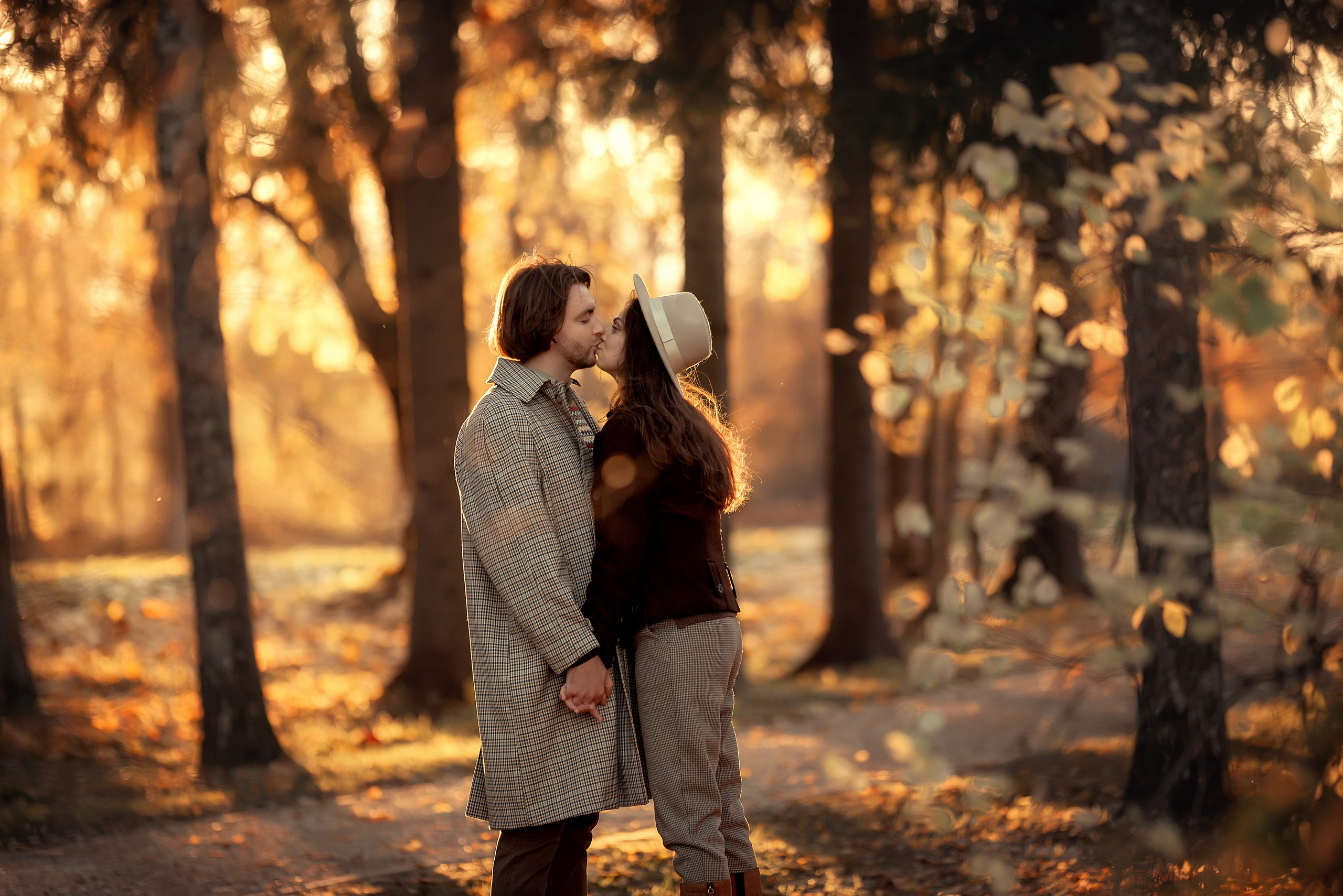 Стильная осенняя съемка пары в исторической усадьбе. Tatyana Nadezhdina Family photographer