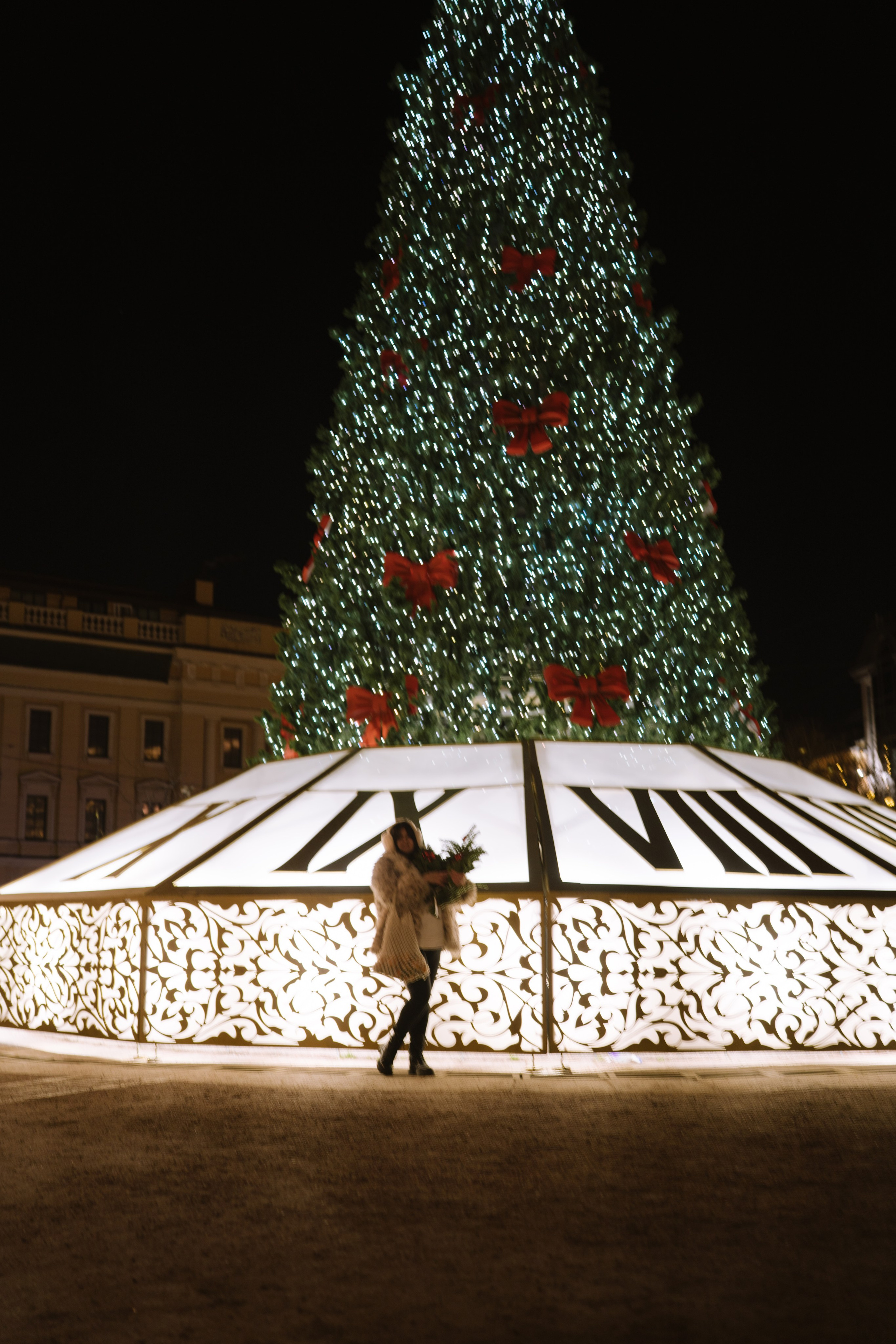 ПРОГУЛКА НА МАНЕЖНОЙ ПЛОЩАДИ ДЛЯ ДЕВУШКИ ПЕРЕД НОВЫМ ГОДОМ (НОВОГОДНЯЯ ФОТОСЕССИИЯ НА МАНЕЖНОЙ ПЛОЩАДИ). Профессиональный фотограф, Санкт-Петербург — Виктория Богомолова