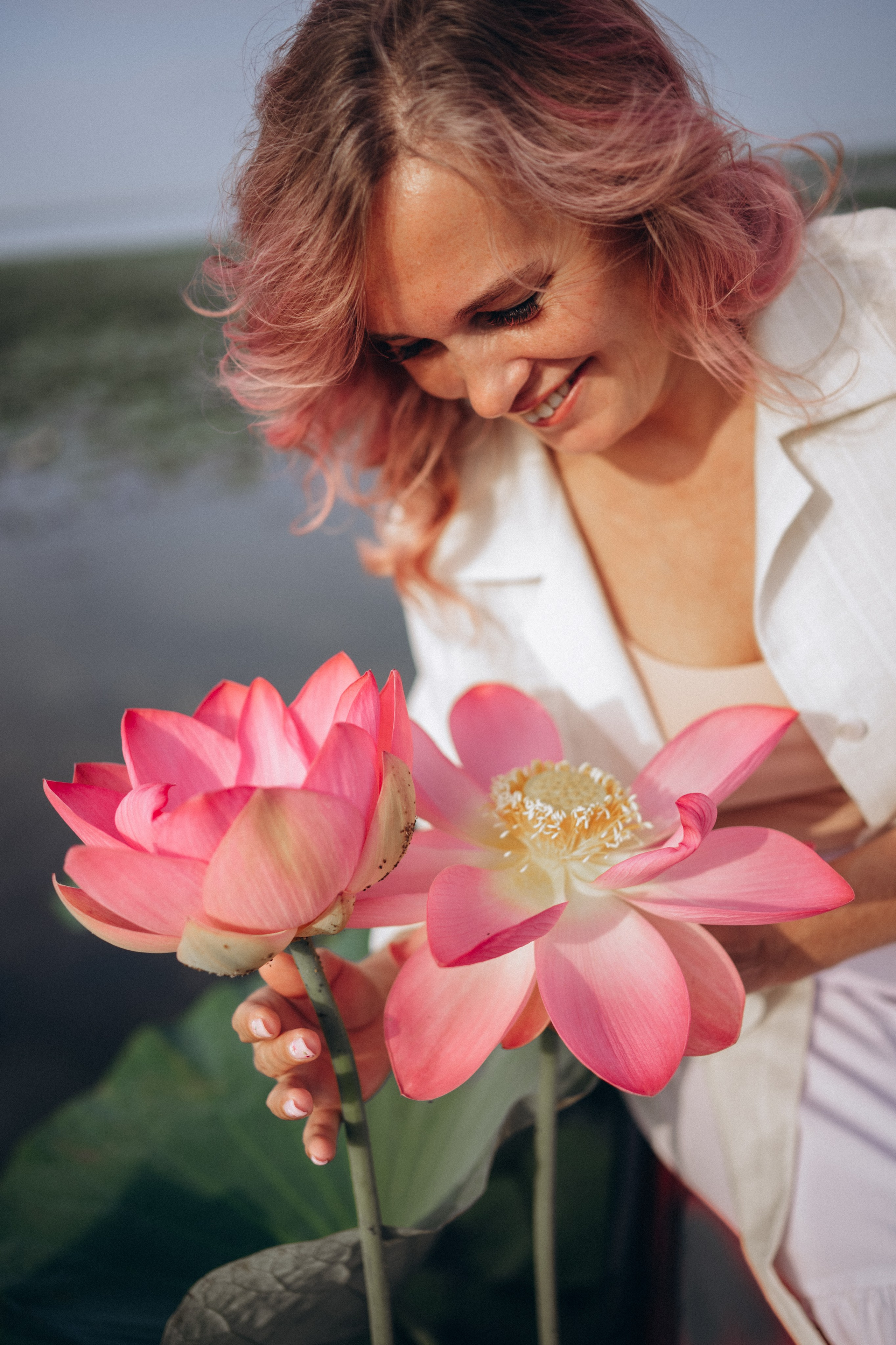 Лада и лотосы. Фотограф Горбенко Анна