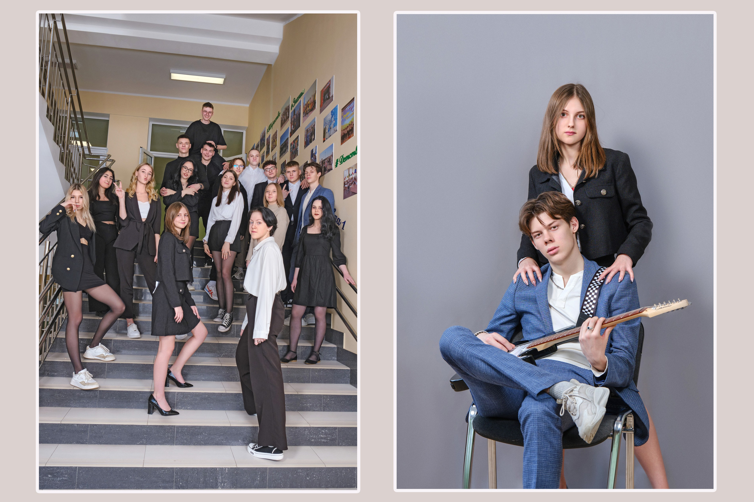 Школьный фотограф Самара. Фотосессия класса в школе, в студии. Цена