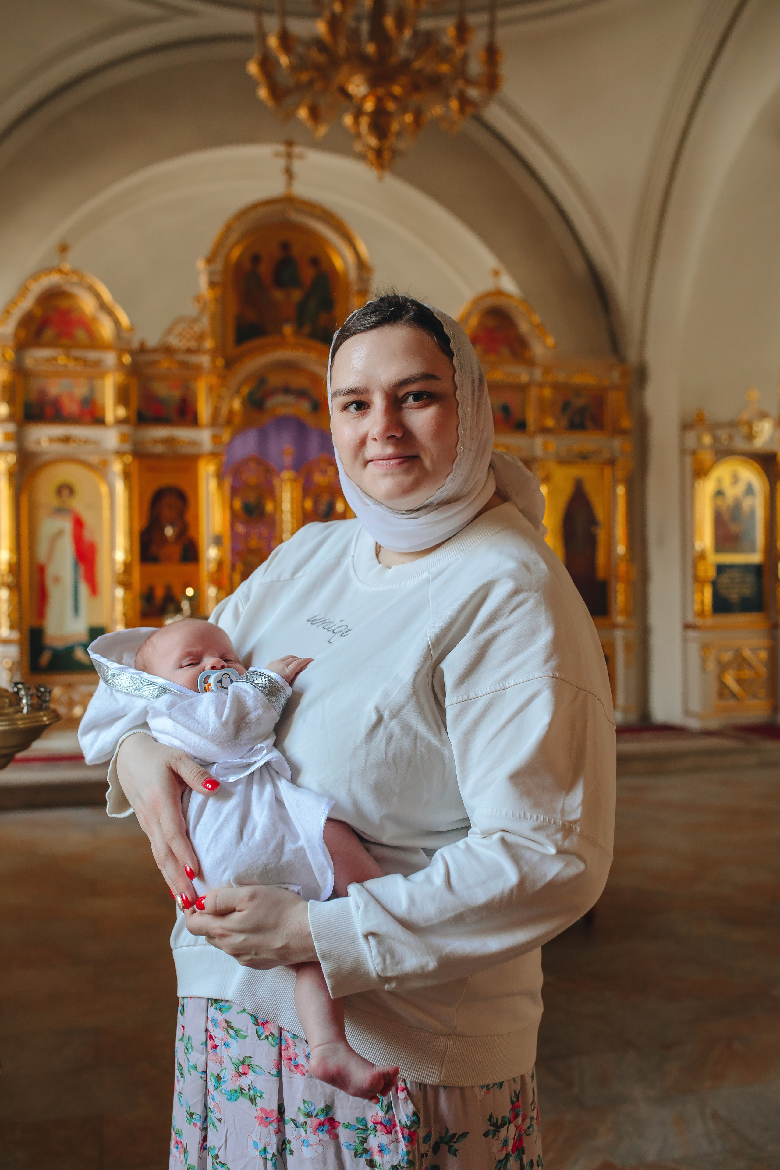 Крещение в светлом Храме. Семейный и детский фотограф в Москве Дорогова Екатерина
