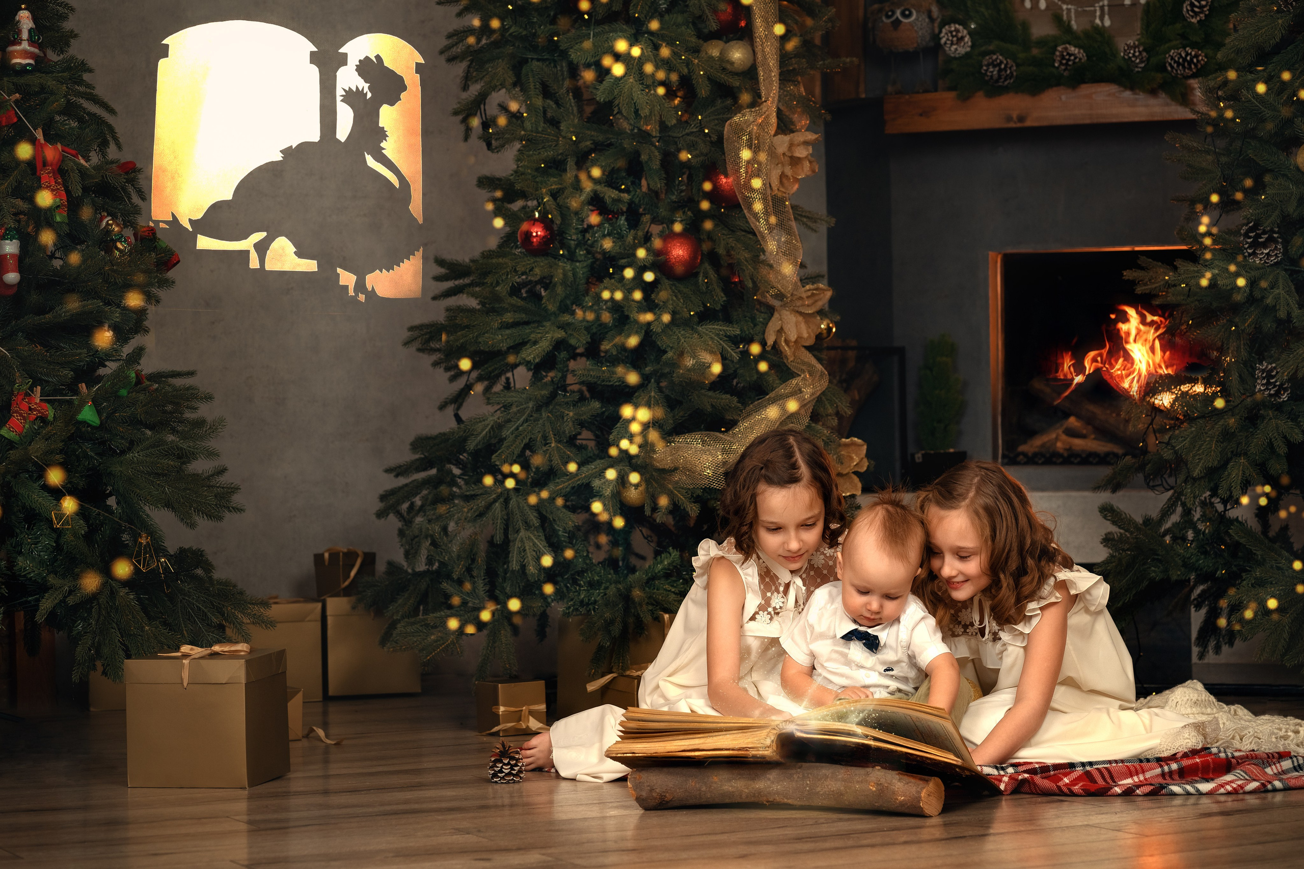 Семейные новогодние фотоистории. Детский и семейный фотограф в Москве и Подмосковье Настя Наумова