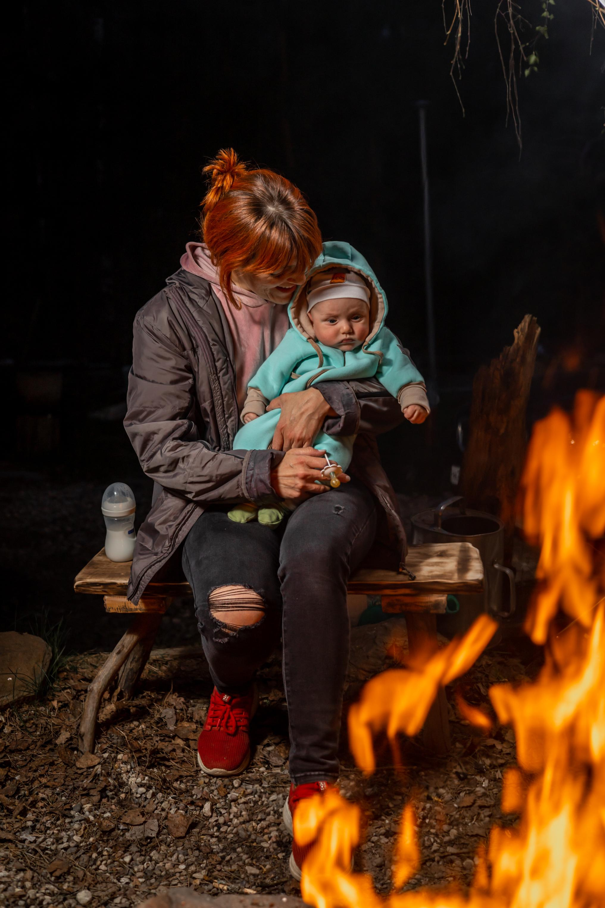 Семья на природе