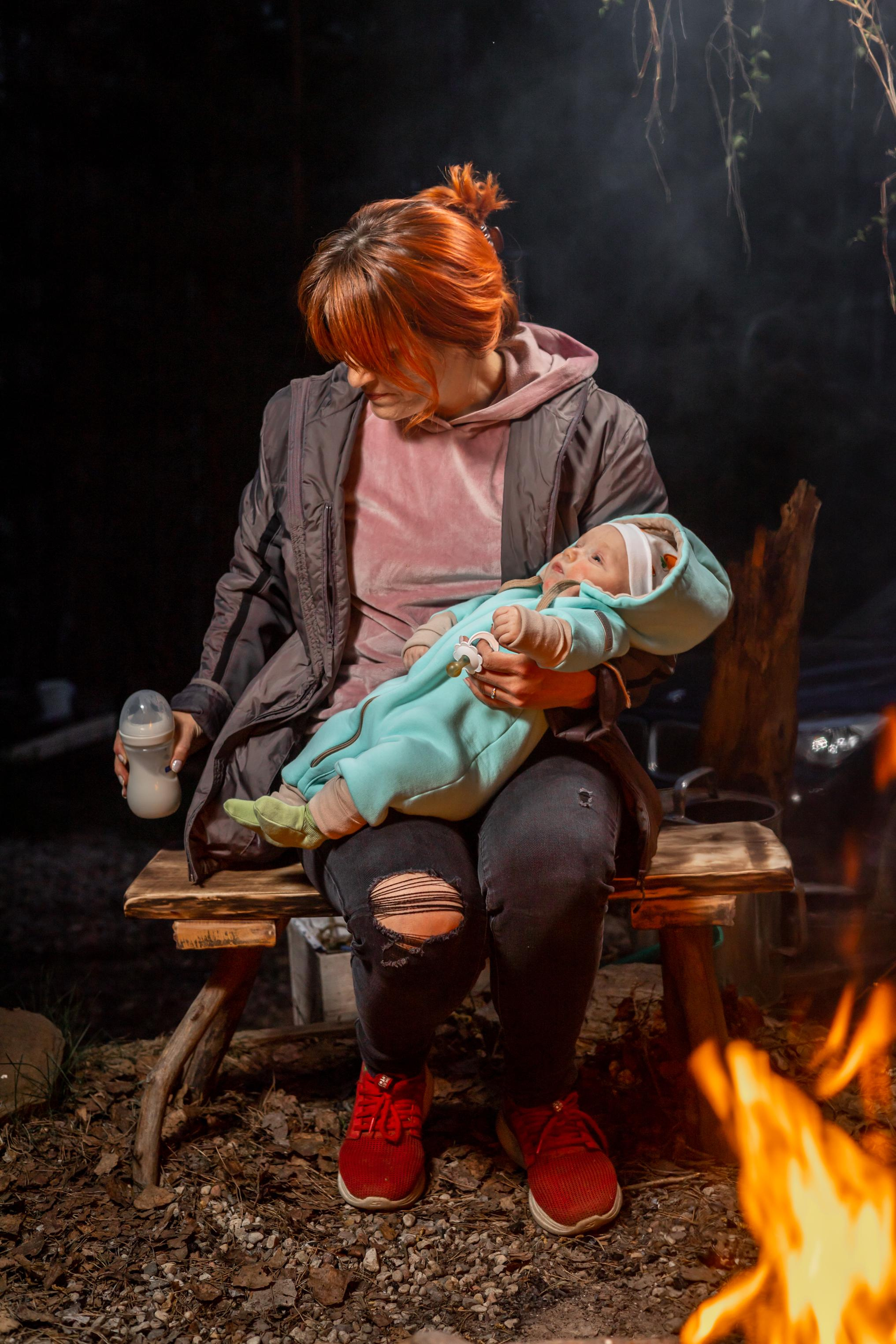 Семья на природе