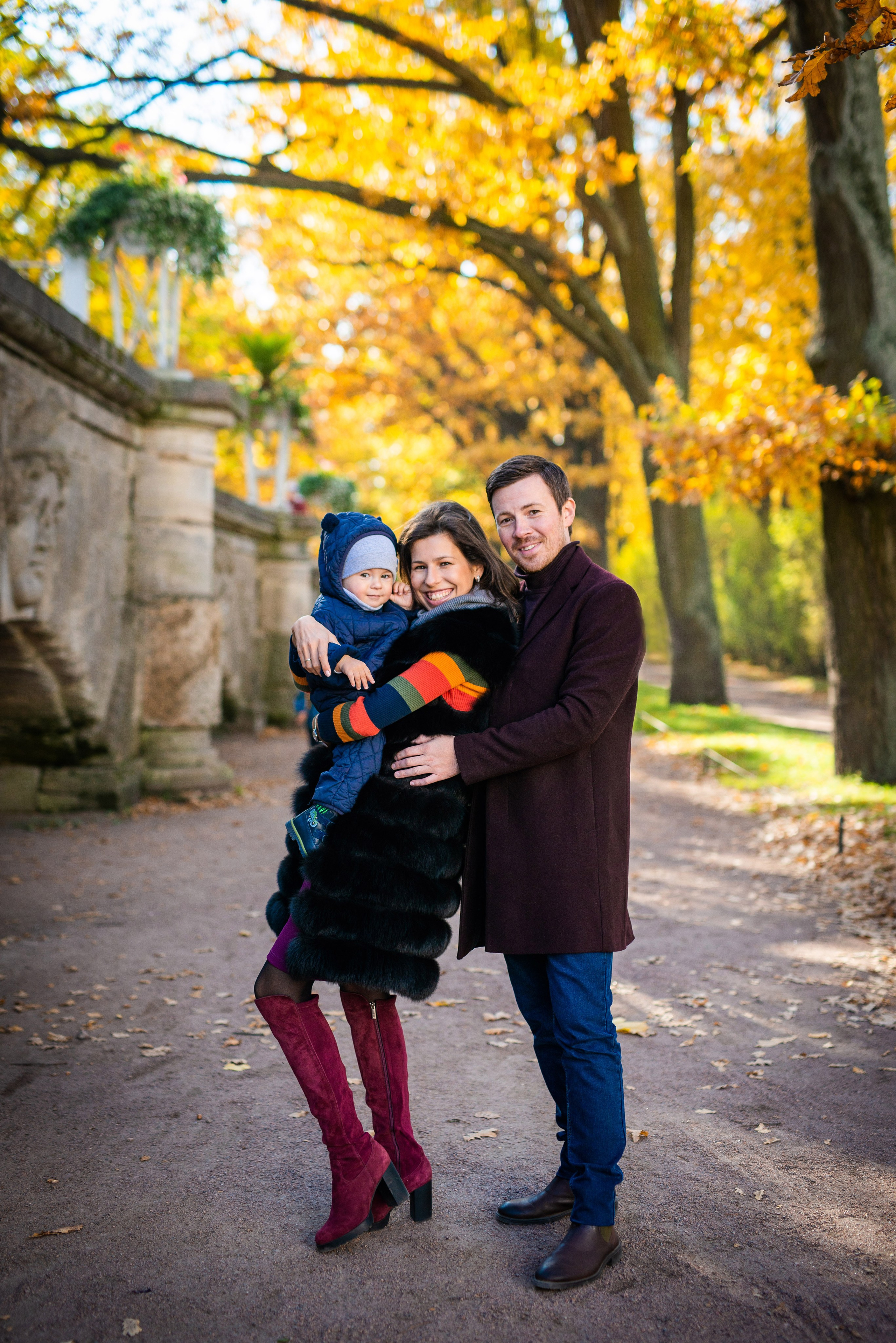 Егор, Валерия и Андрей осенняя прогулка. Портретный, семейный и свадебный фотограф в Санкт-Петербурге и в Пушкине Ширяев Денис