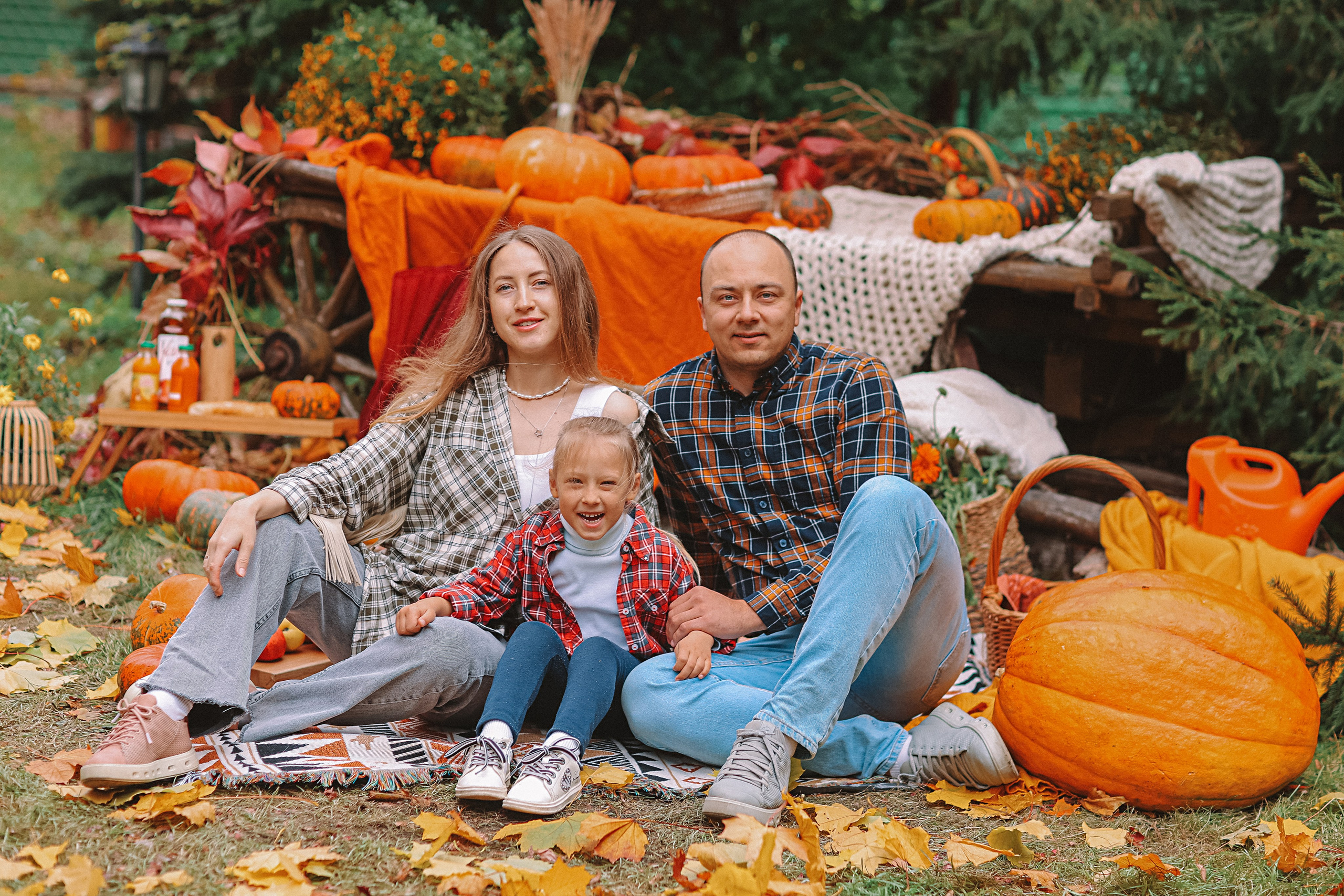 Тыквы. Семейный фотограф Тюмень, фотограф на роды Салмина Мария