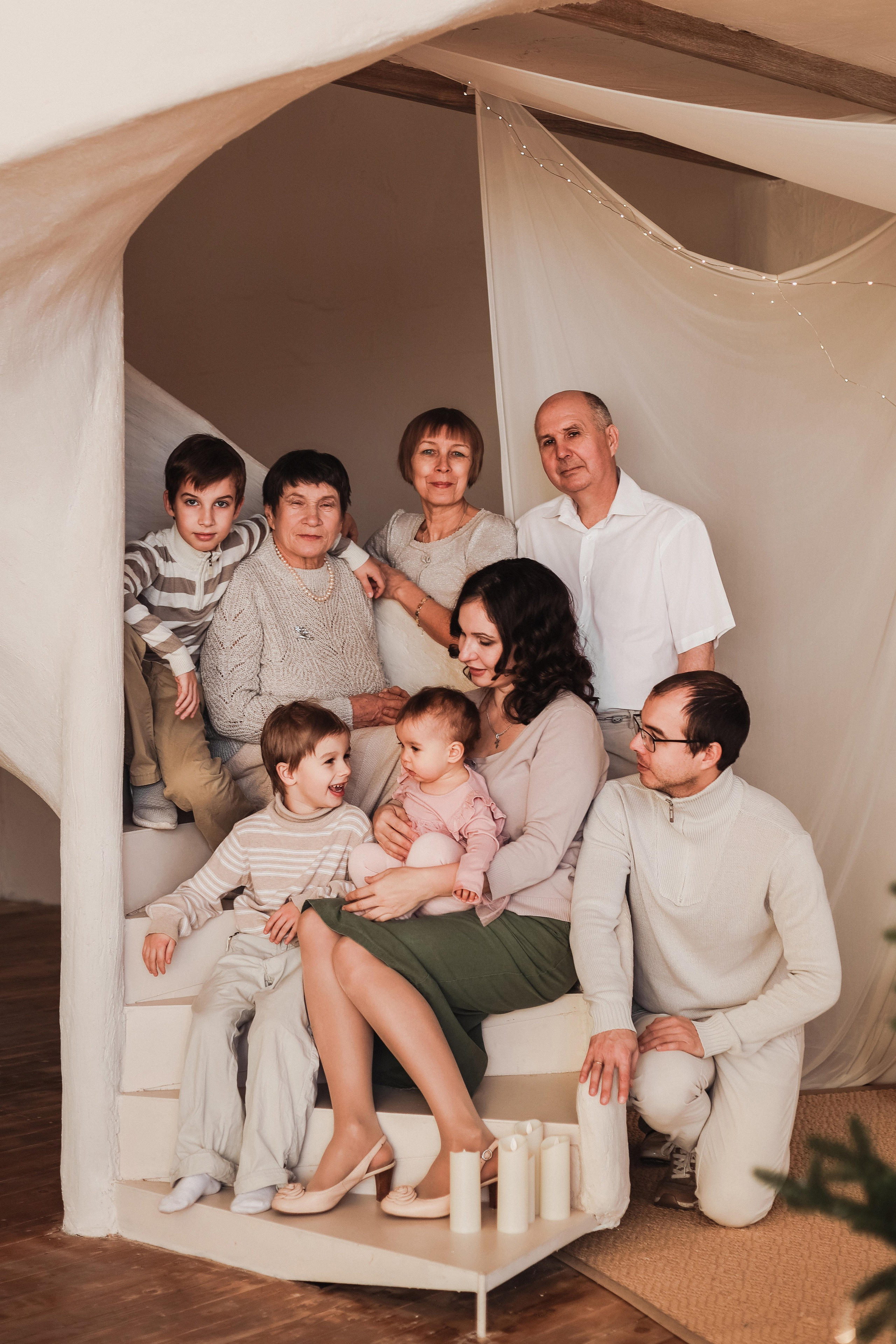 Большая дружная семья Екатерины и Андрея. Семейный фотограф в Самаре и Казани Александра Никитина