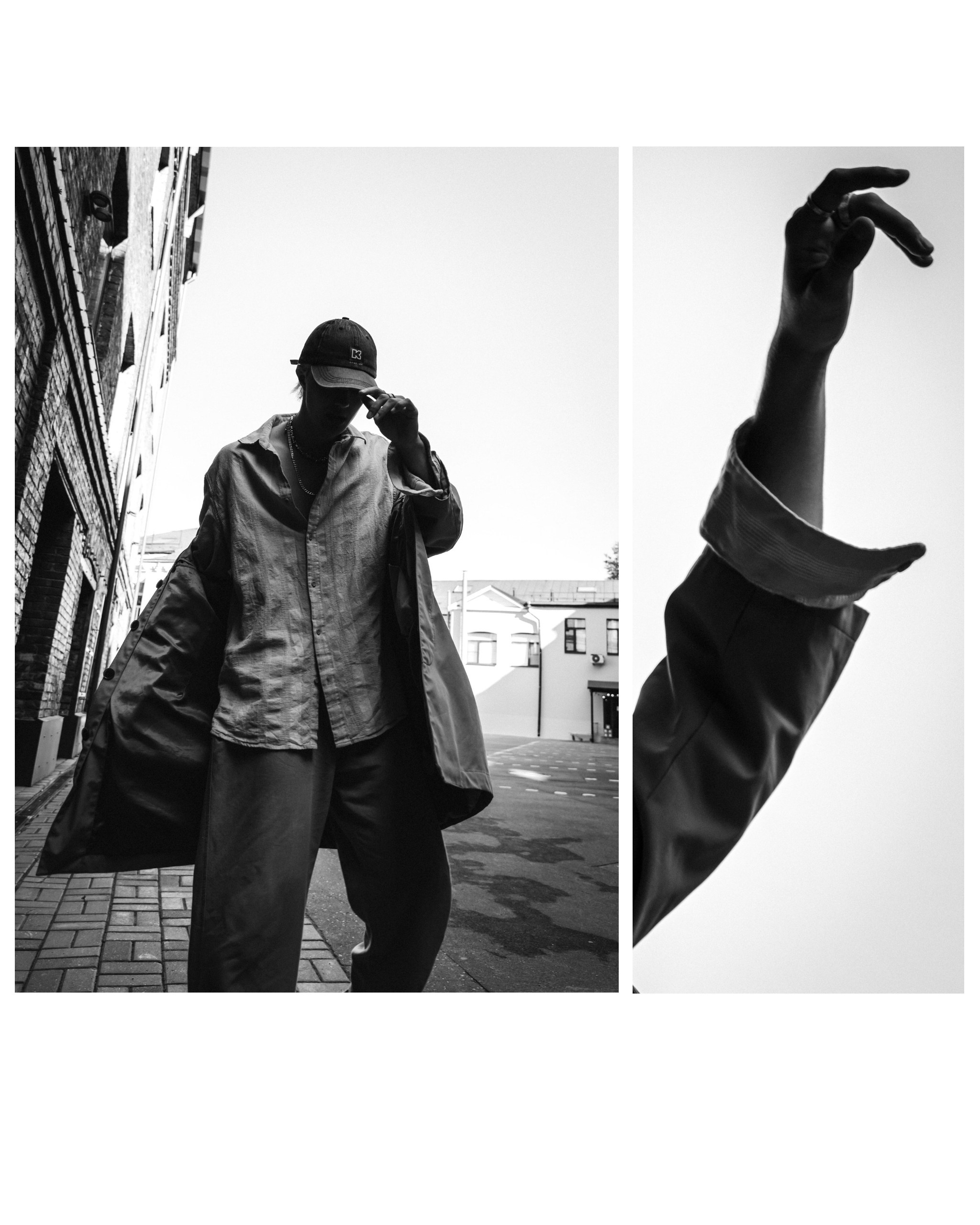 чб уличное фото парня