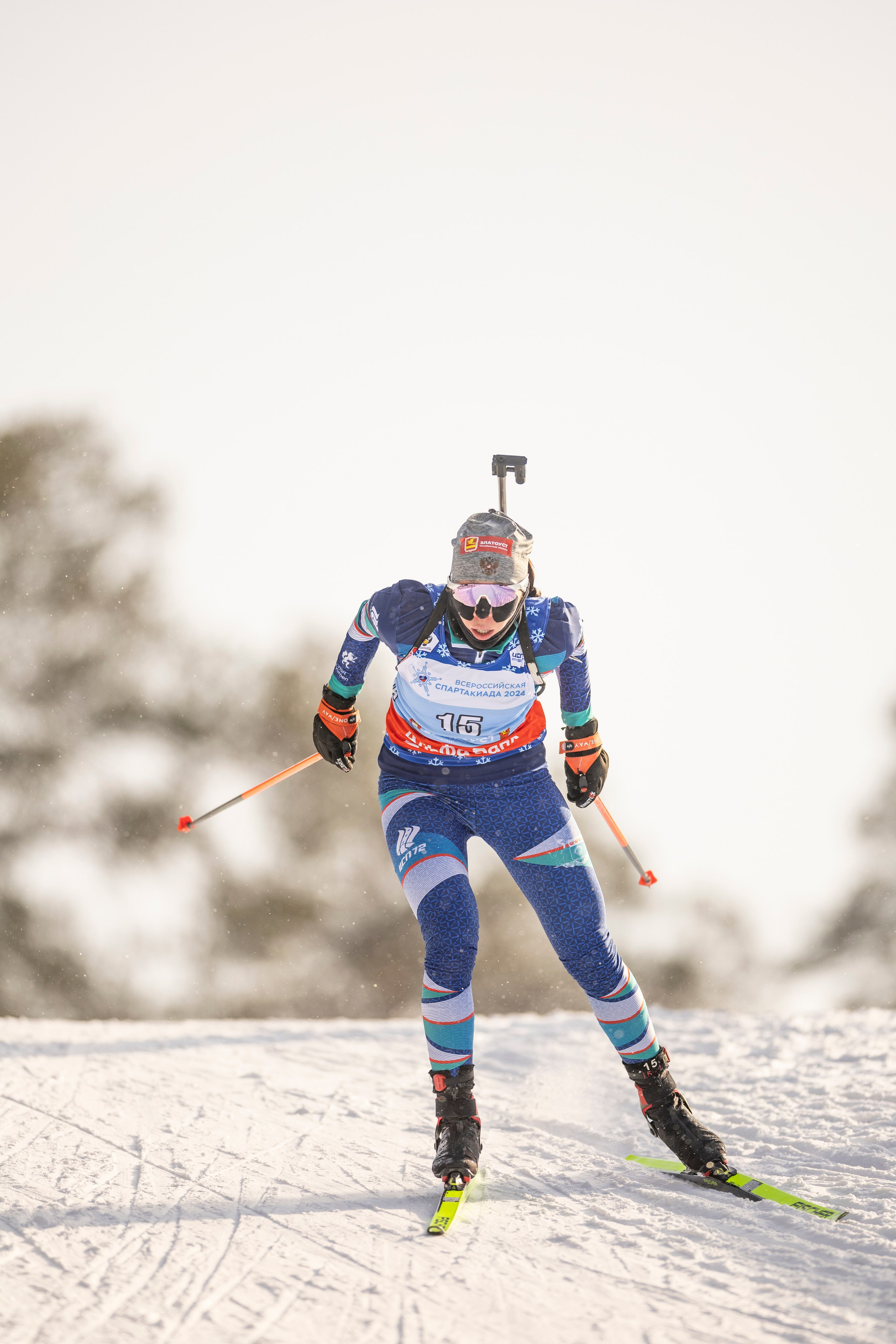 Всероссийская спартакиада. Гонка преследования женщины. Спортивный репортажный фотограф Казань Нафис Сиразетдинов