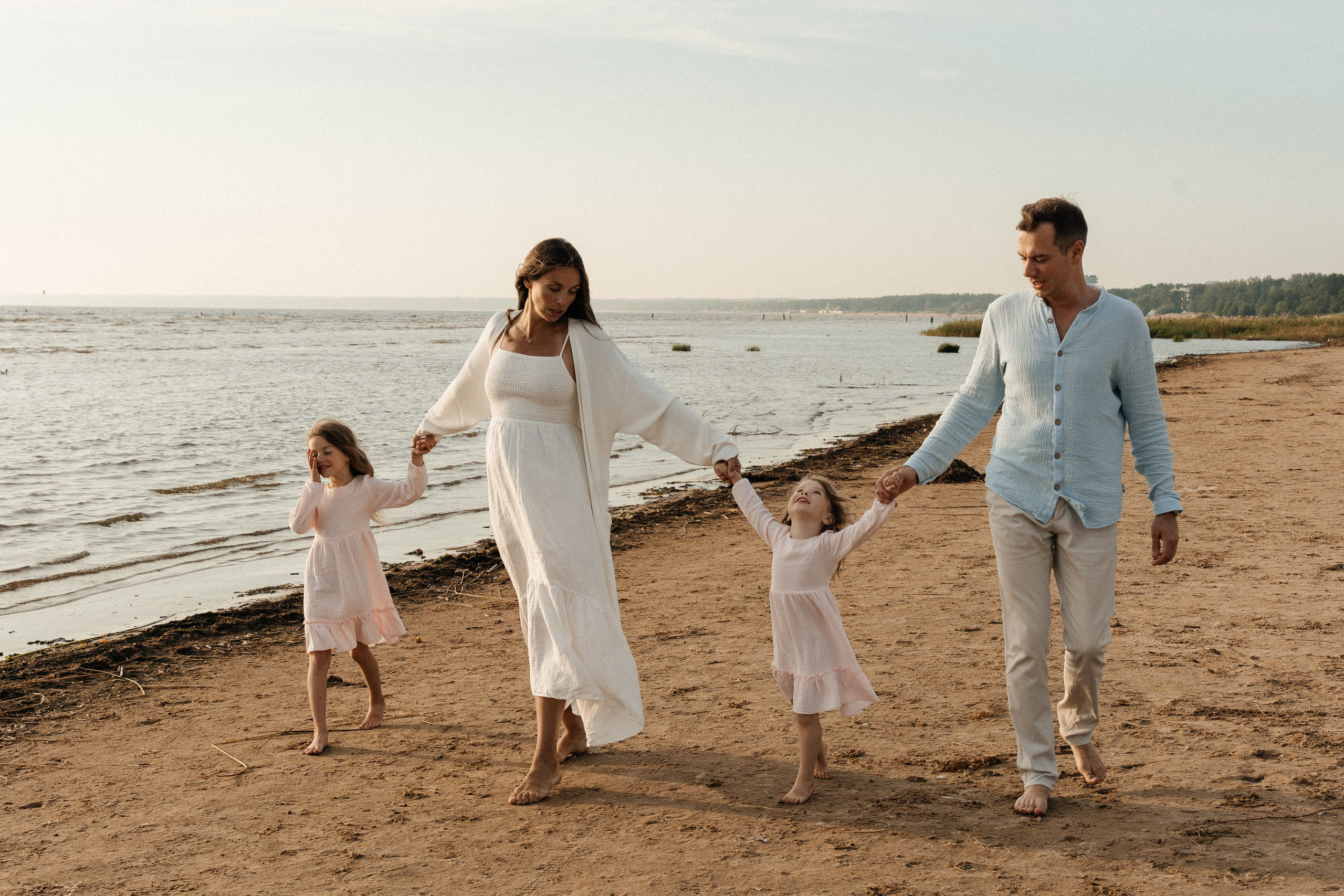 Папа, мама и три дочки. Семейный фотограф в Санкт-Петербурге Виталия Белова