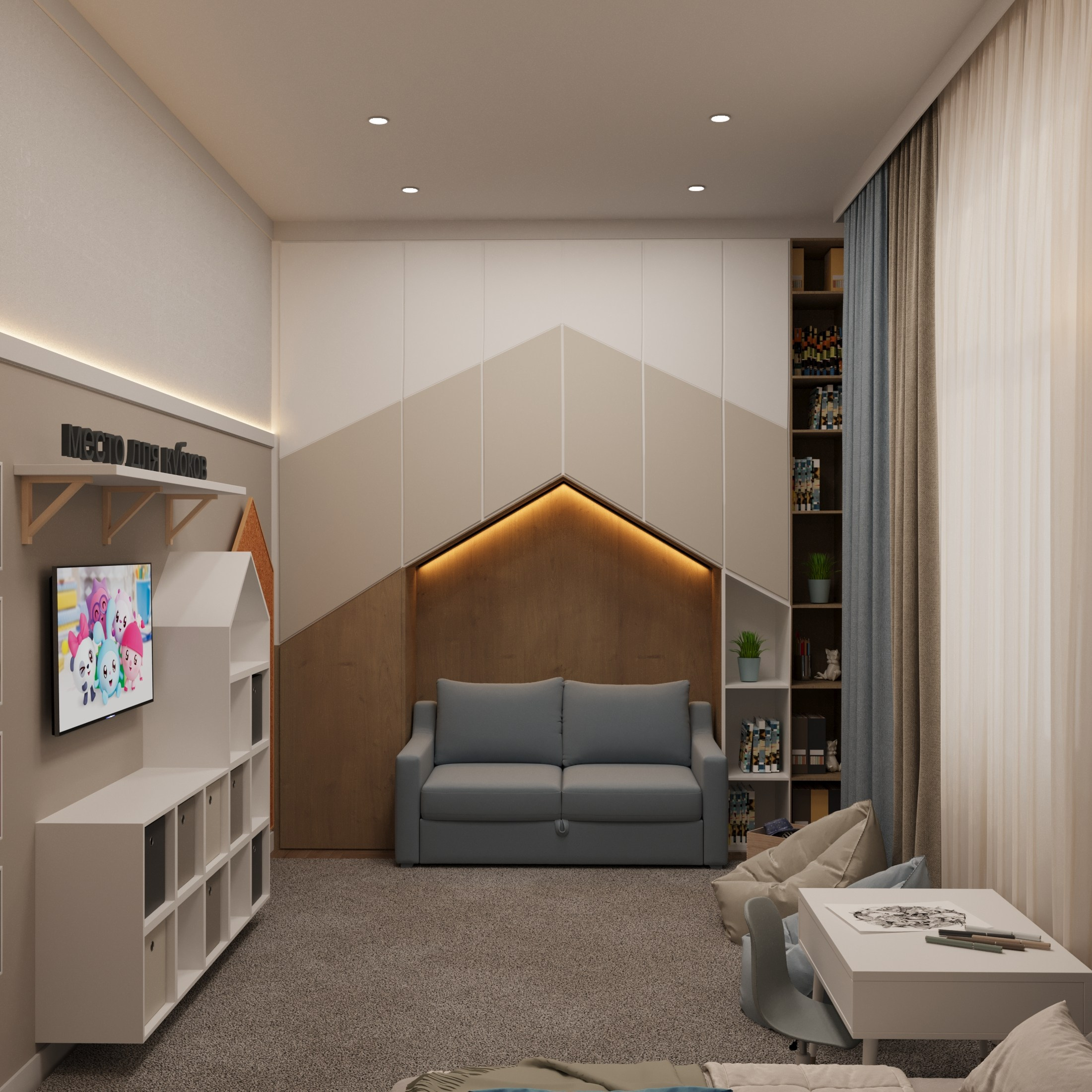 Дизайн квартиры для мамы и сына: два разных характера в одной гармоничной стилистике. Мастерская Добрых Интерьеров Александра и Аллы Добряк