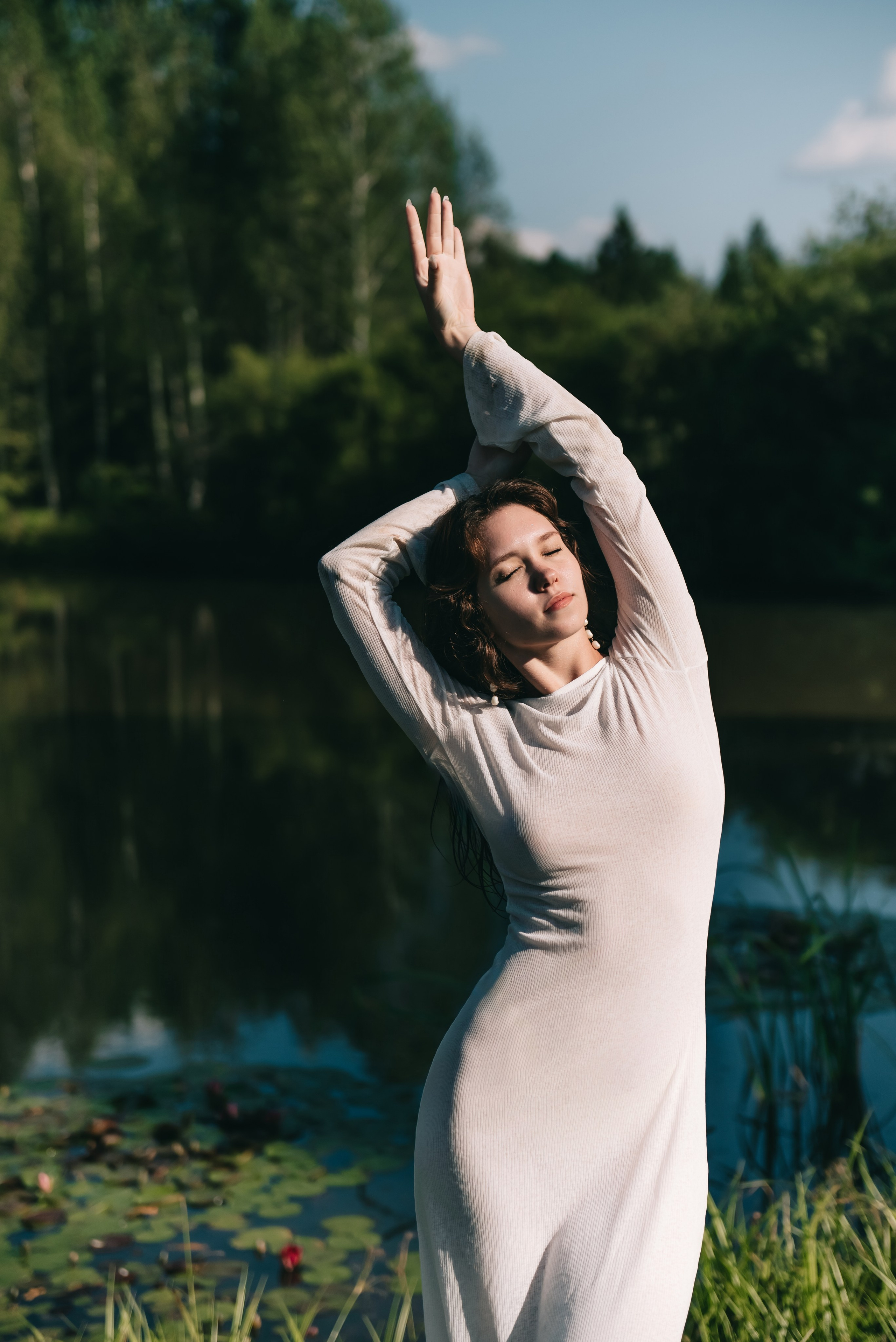 Фотосессия с кувшинками в Таёжной Заимке в г. Кемерово