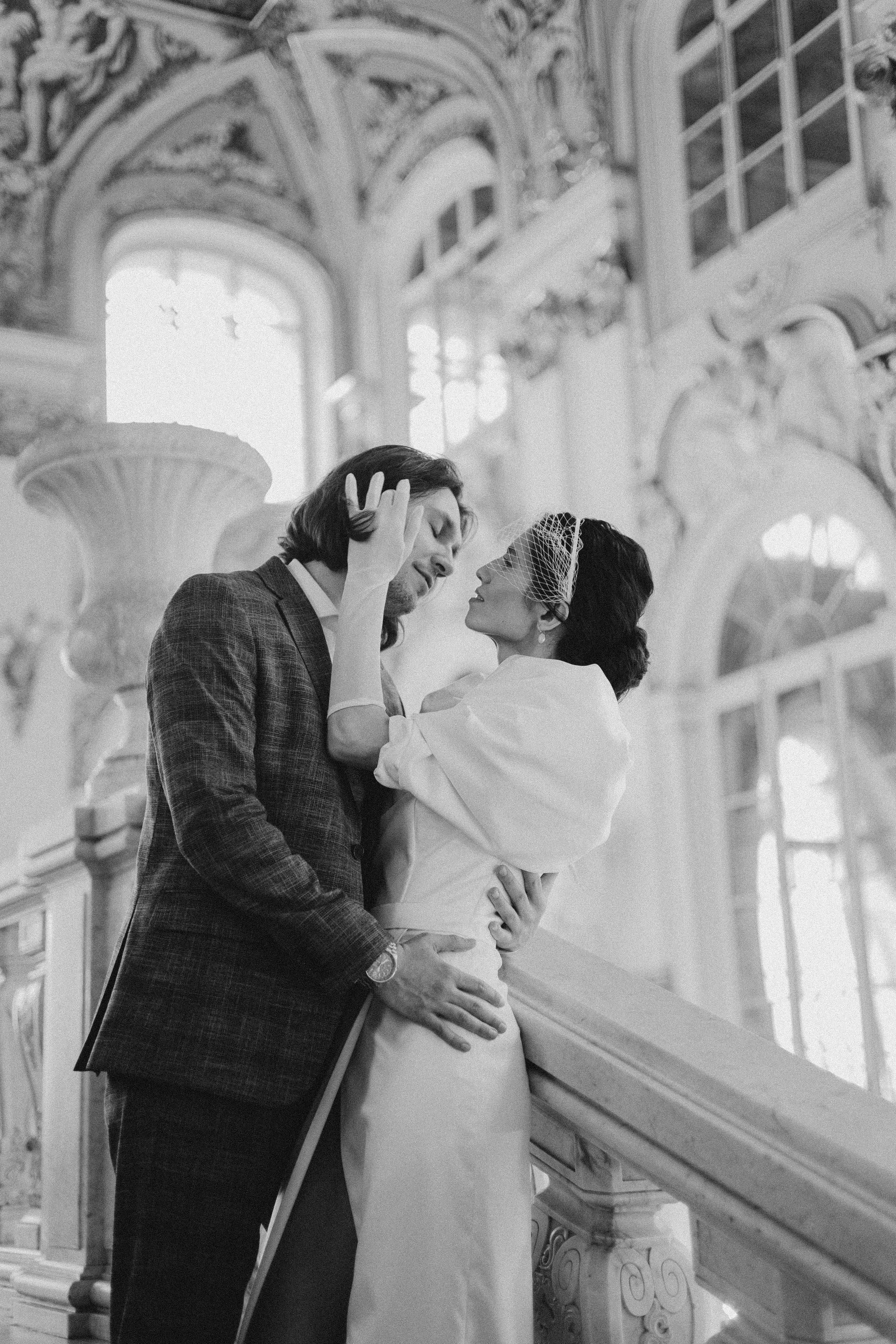 Свадебная съемка в Эрмитаже. Фотограф в Санкт-Петербурге Осокина Елизавета