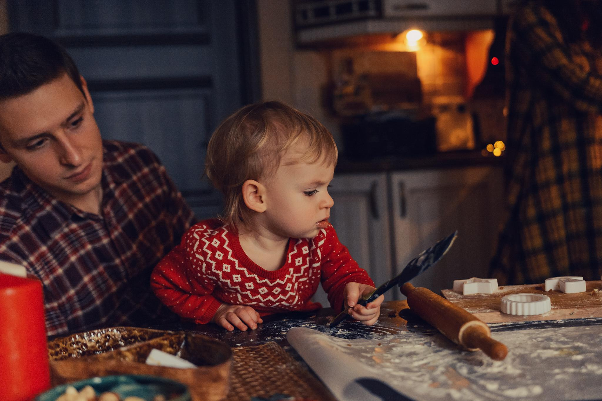 Новогодняя уютная фотосессия с печеньками. Семейный фотограф. Lifestyle. Москва. Анастасия Михайлова