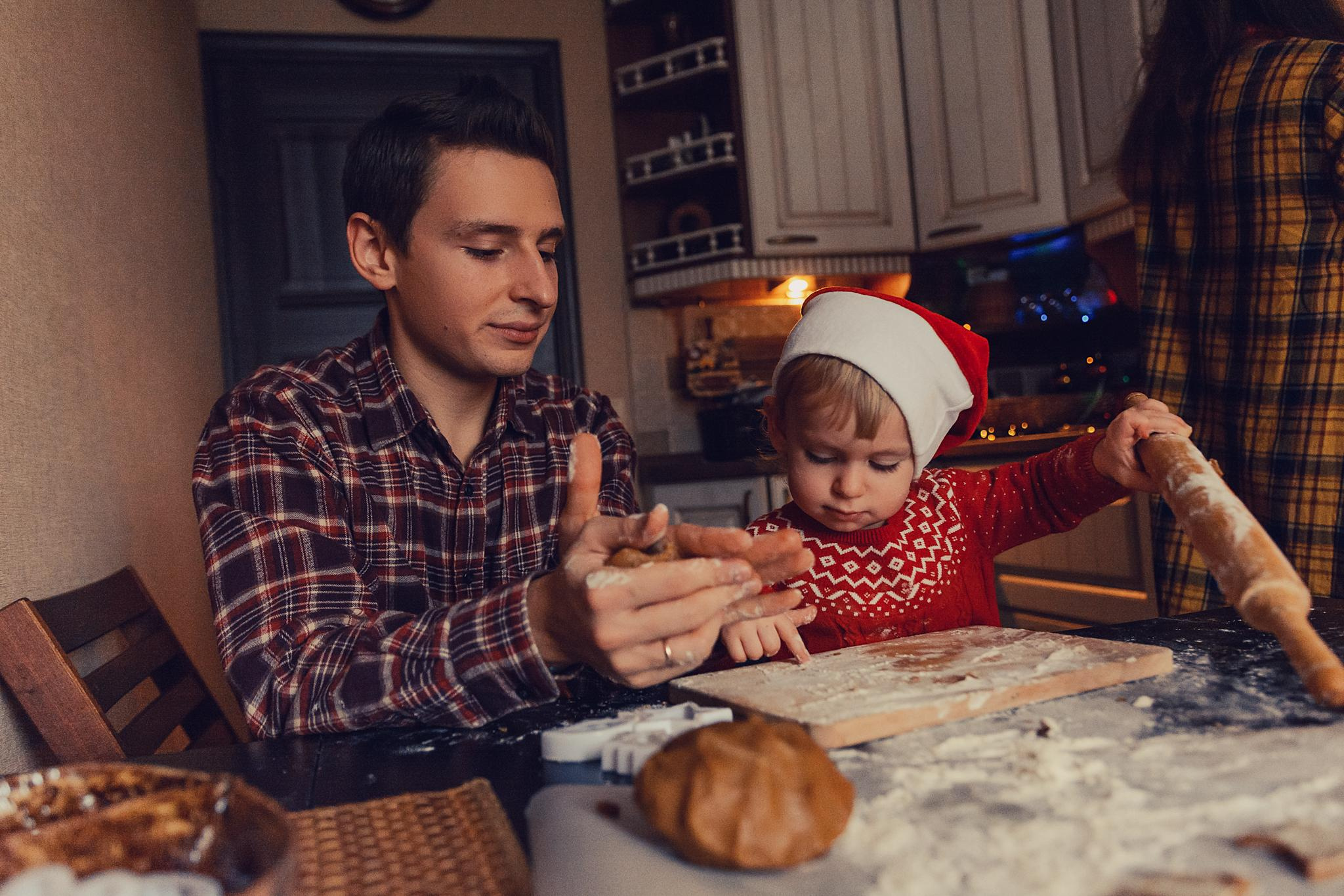 Новогодняя уютная фотосессия с печеньками. Семейный фотограф. Lifestyle. Москва. Анастасия Михайлова