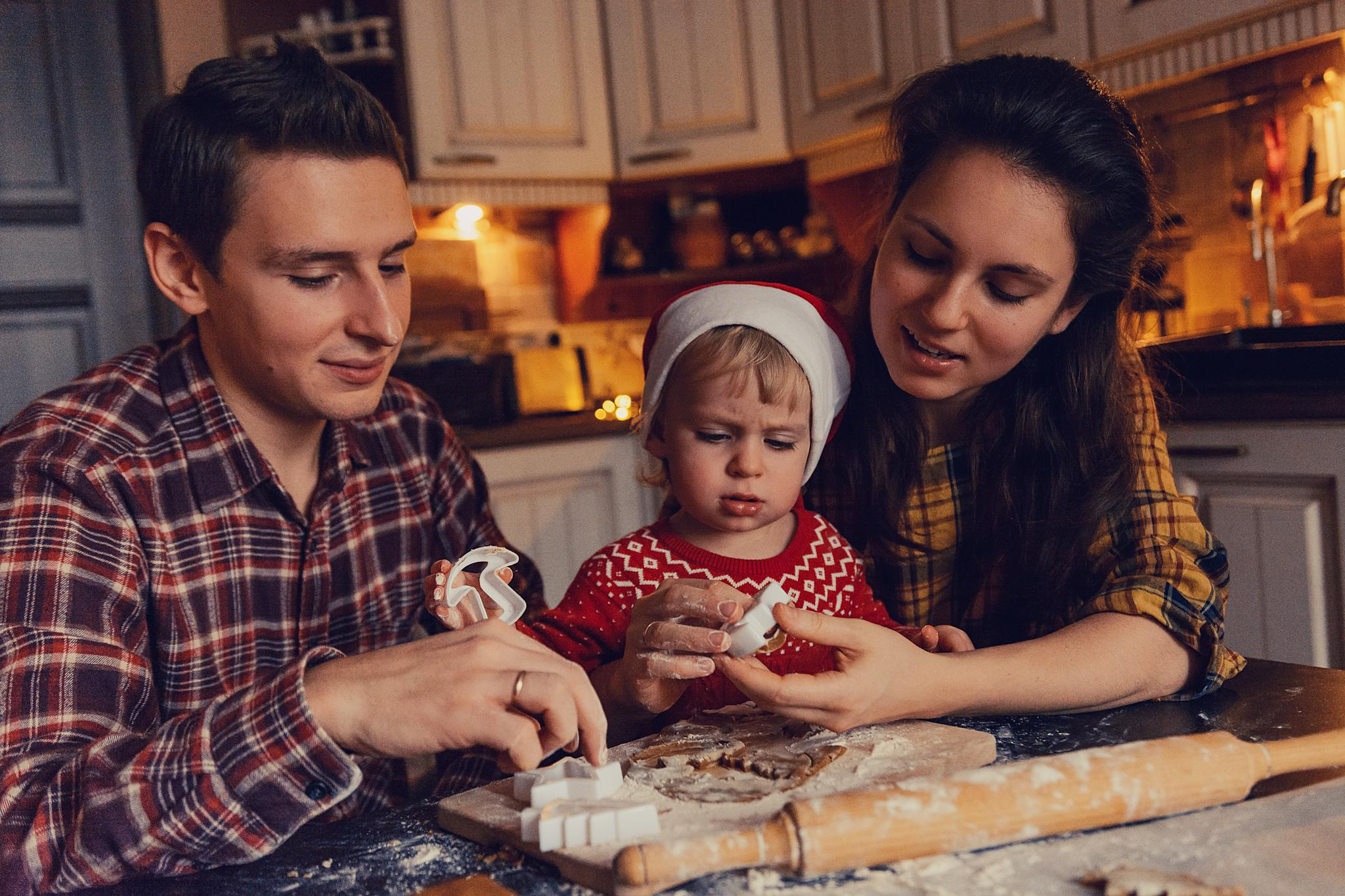 Новогодняя уютная фотосессия с печеньками. Семейный фотограф. Lifestyle. Москва. Анастасия Михайлова
