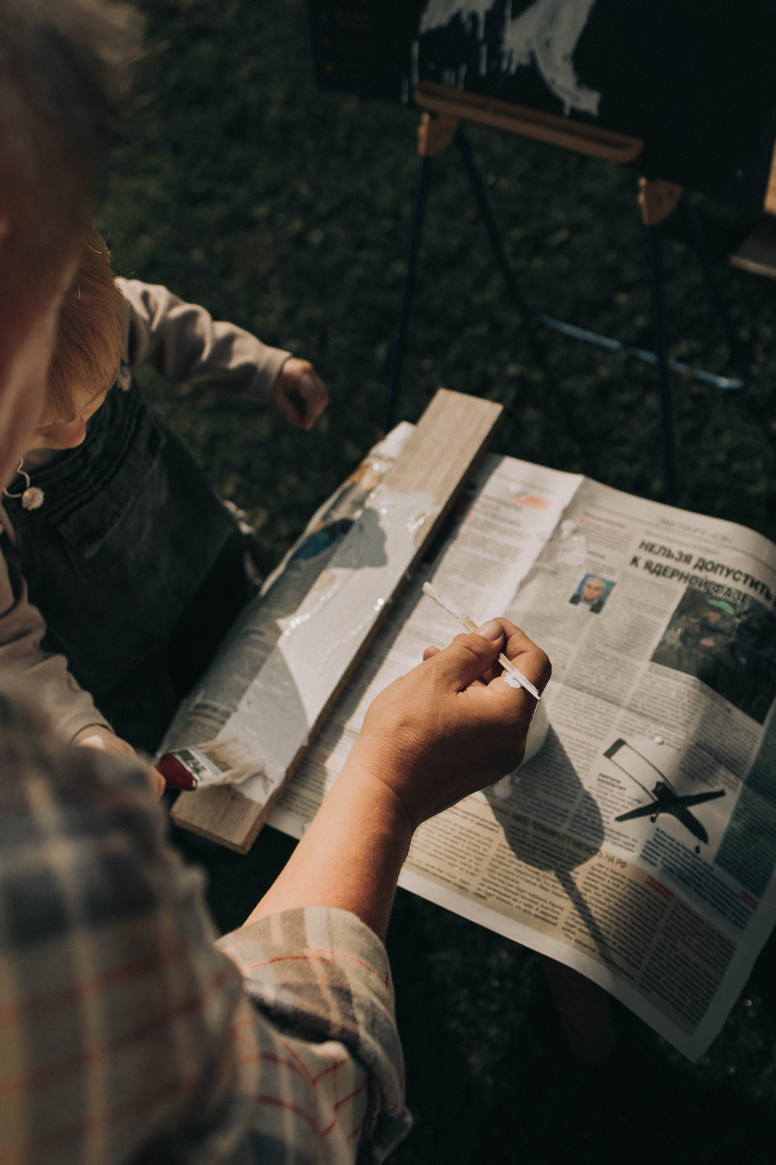 Стройка с дедом. Фотограф lifestylе в Москве Пшеничная Анастасия