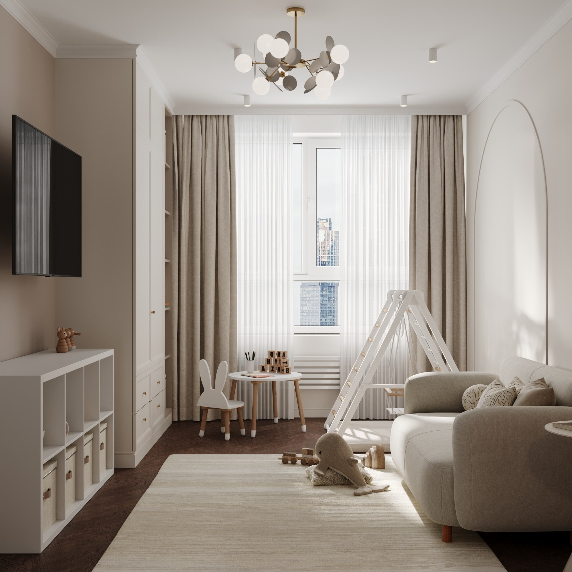 Дизайн Зотова Ксения|Детская Мукомольный пр-зд. Интерьерная 3D визуализация