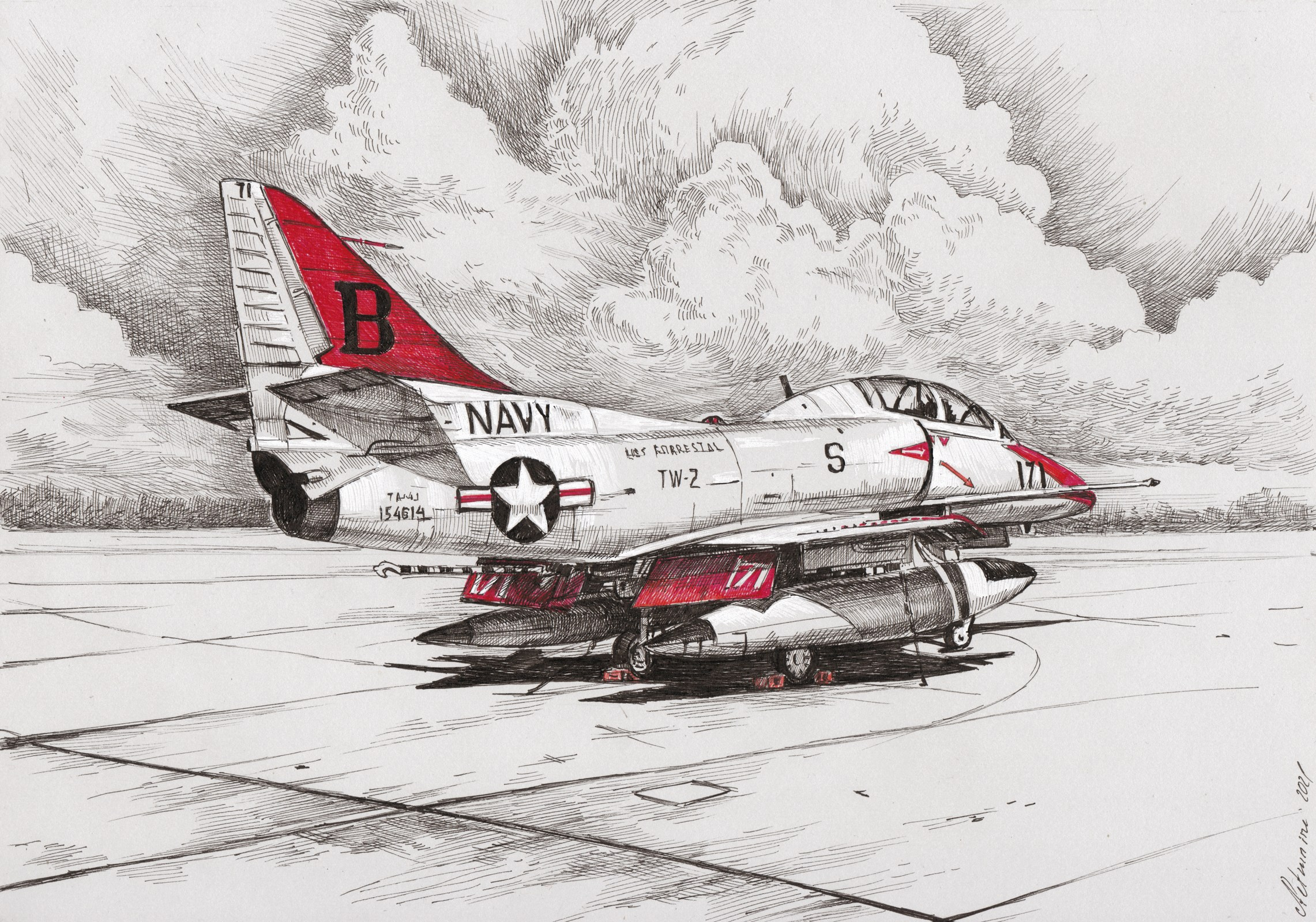 Авиация. Художник Александр Петрунин