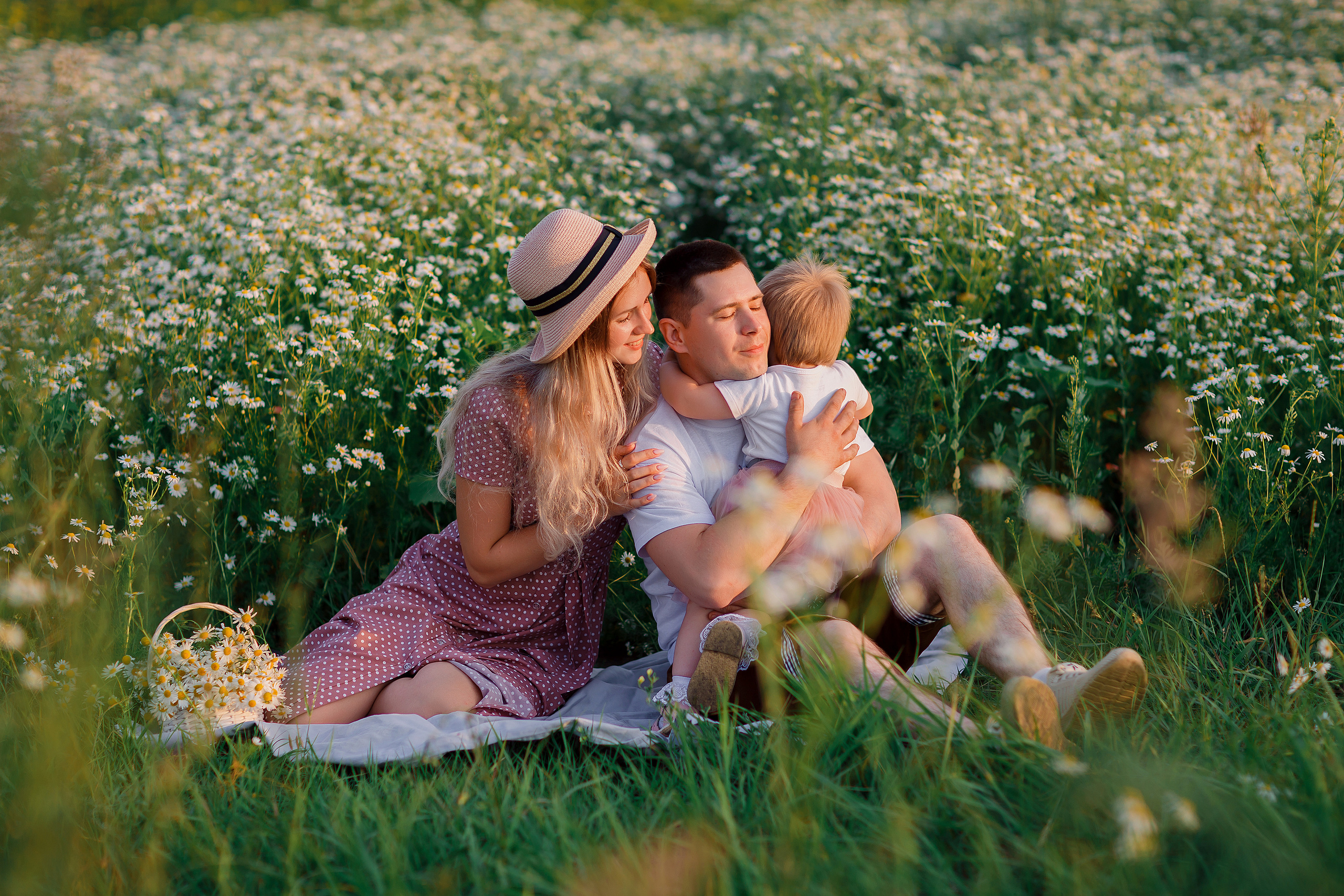 Семья Миланы, ромашки. Детский и семейный фотограф в Пензе Лена бешенова