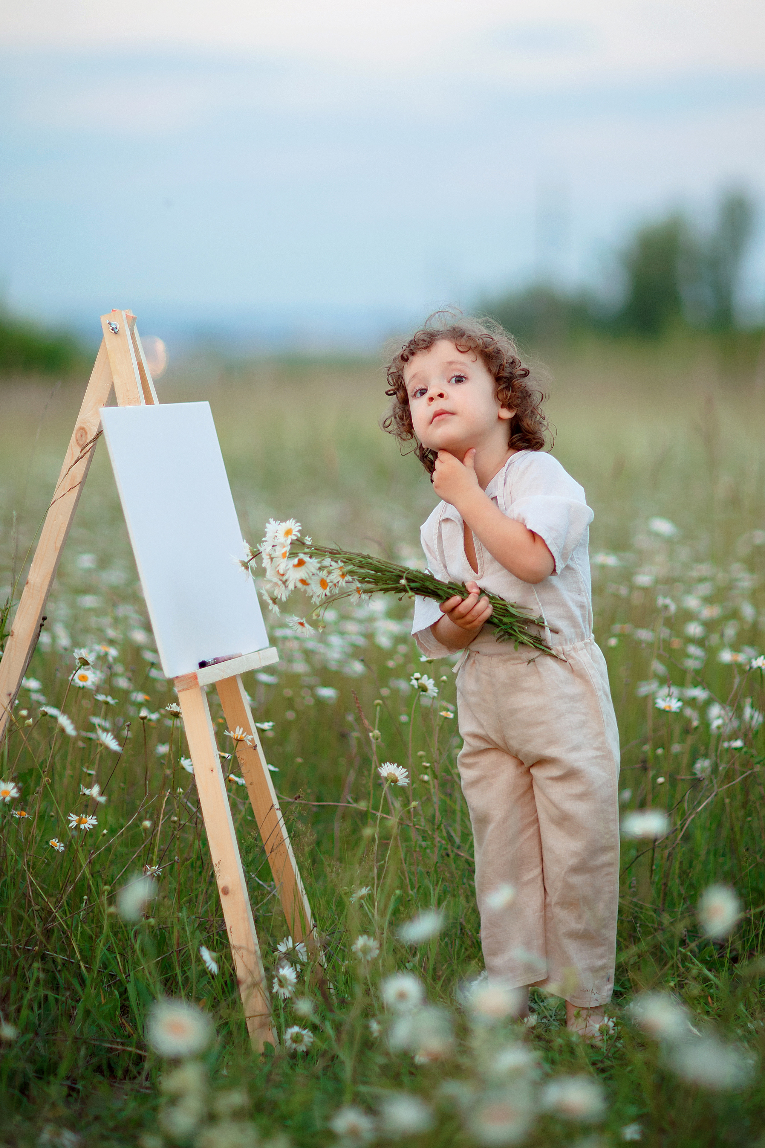 Я и младший сын в ромашках. Детский и семейный фотограф в Пензе Лена бешенова