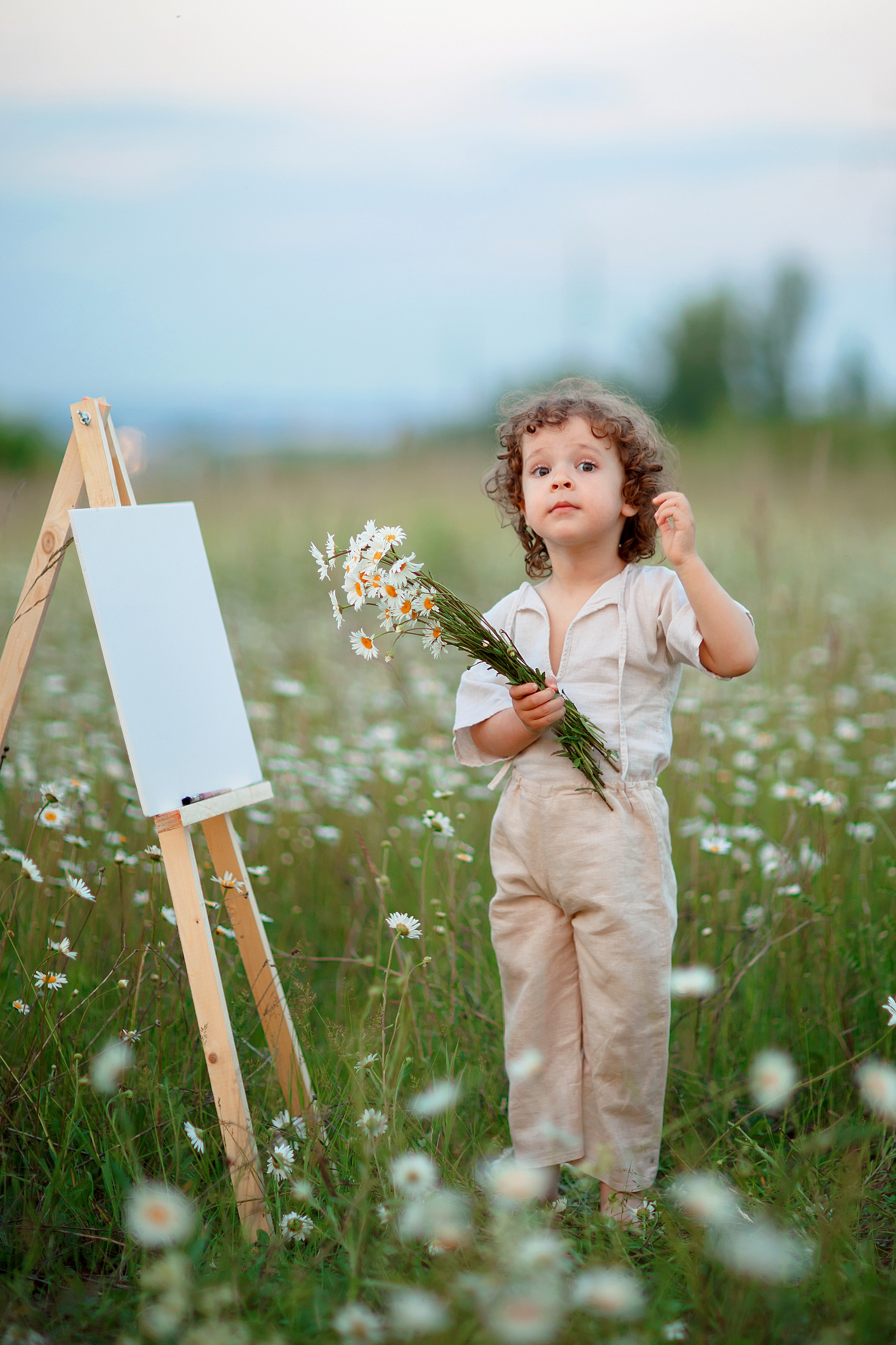 Я и младший сын в ромашках. Детский и семейный фотограф в Пензе Лена бешенова