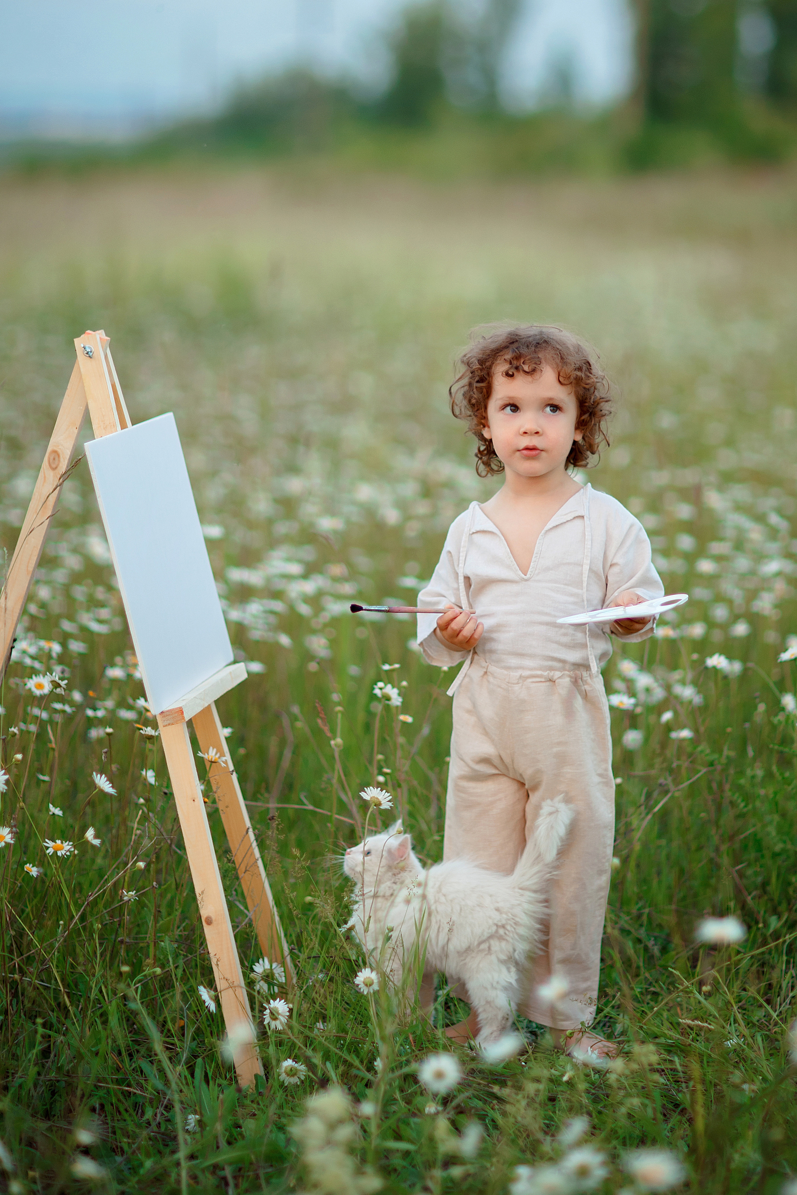 Я и младший сын в ромашках. Детский и семейный фотограф в Пензе Лена бешенова