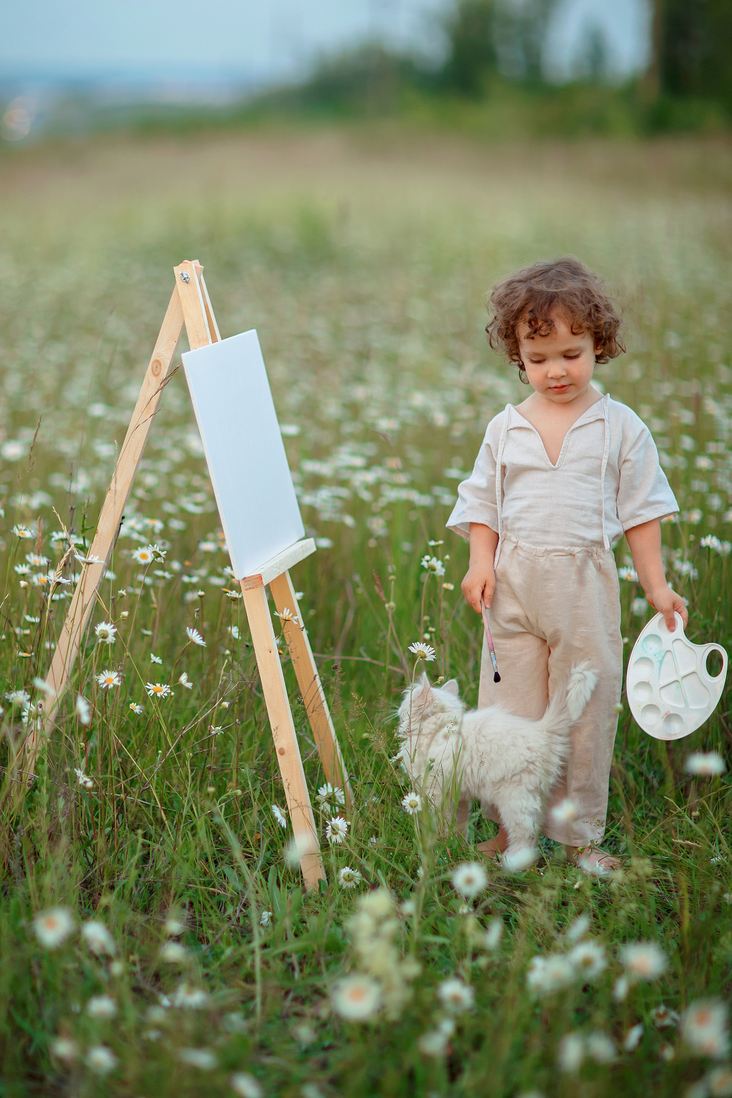 Я и младший сын в ромашках. Детский и семейный фотограф в Пензе Лена бешенова