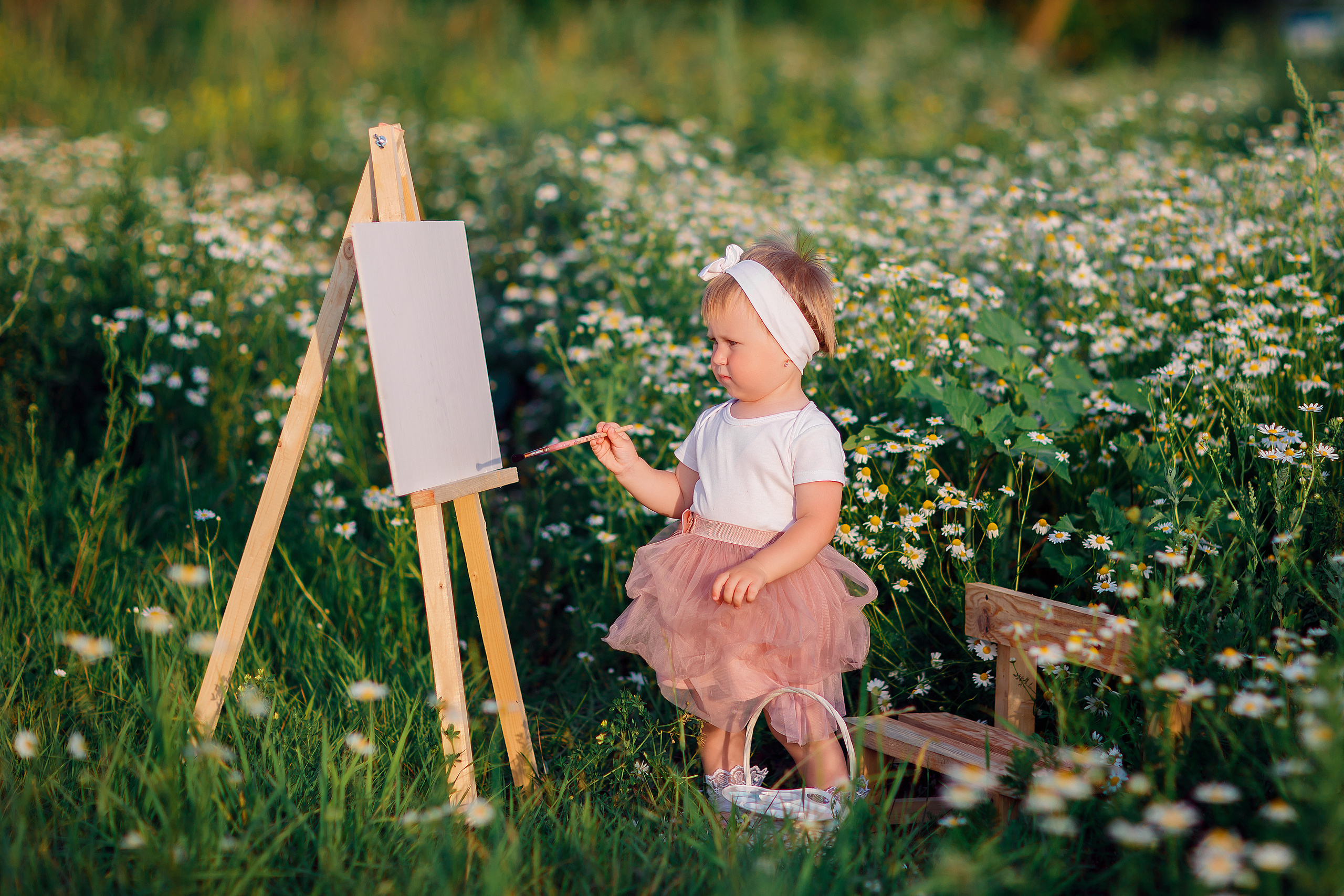 Семья Миланы, ромашки. Детский и семейный фотограф в Пензе Лена бешенова