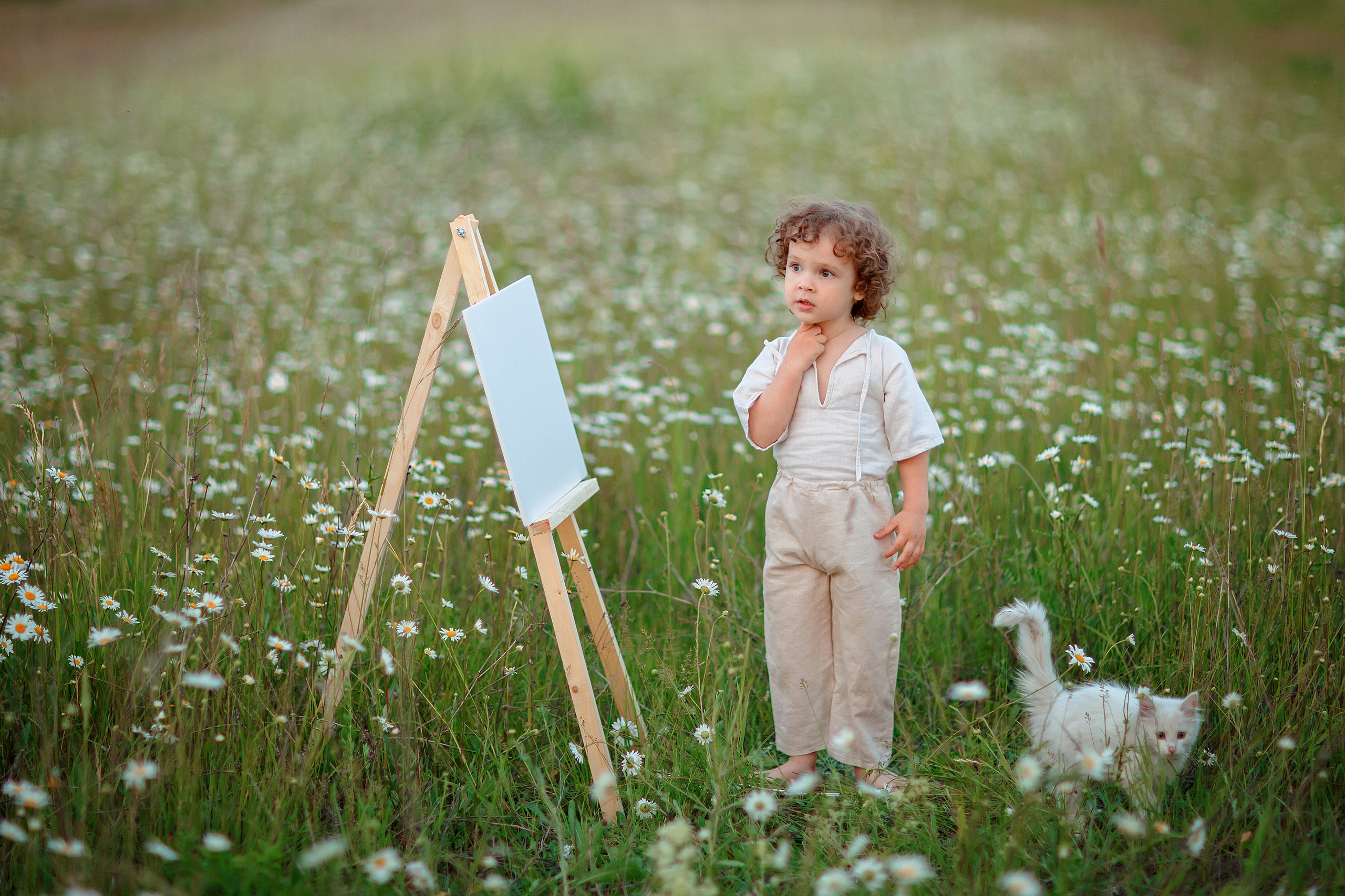 Я и младший сын в ромашках. Детский и семейный фотограф в Пензе Лена бешенова