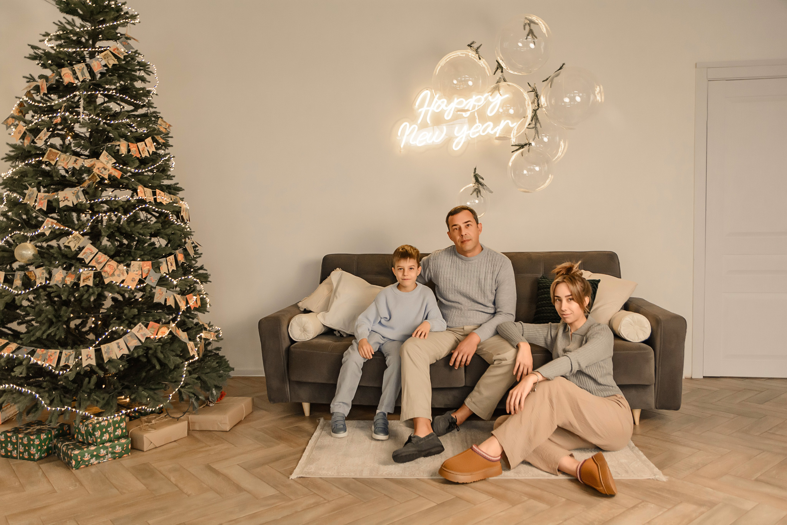 Новогодняя семейная фотосессия Дода. Семейный и детский фотограф Кущ Наташа