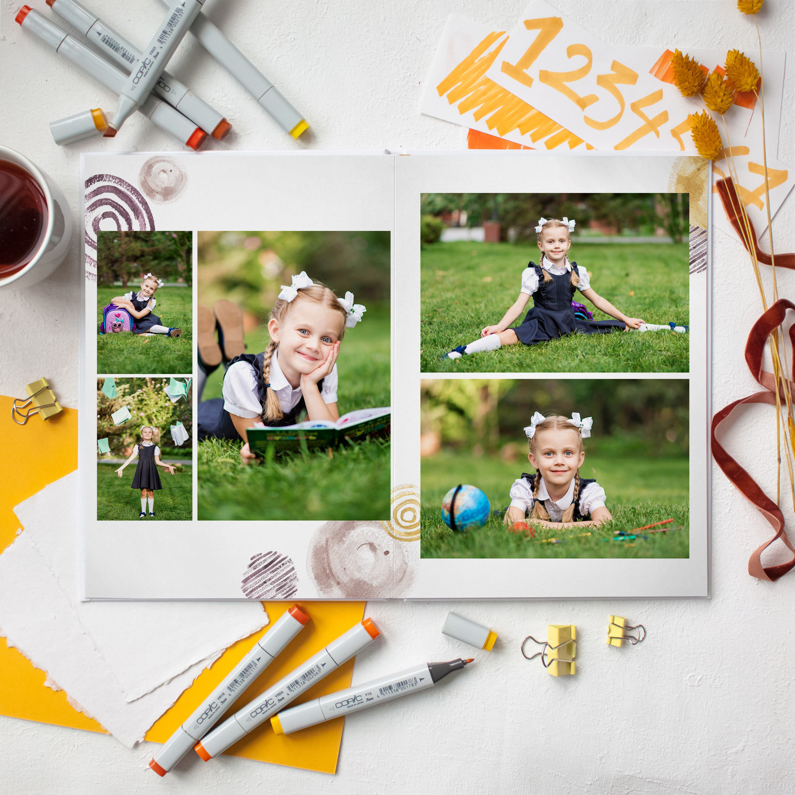 Круги Акварель. Дизайнер fotokniga_ast