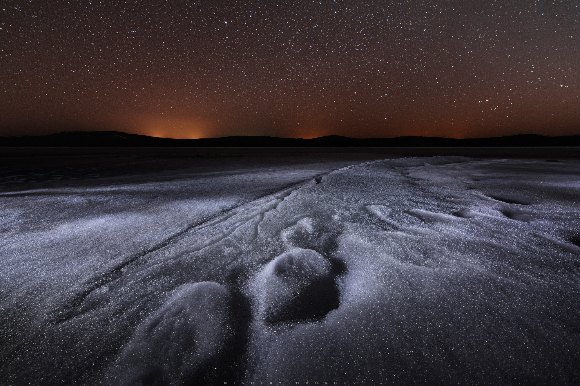 Ночные пейзажи Черноисточинска | Фотограф Николай Обухов