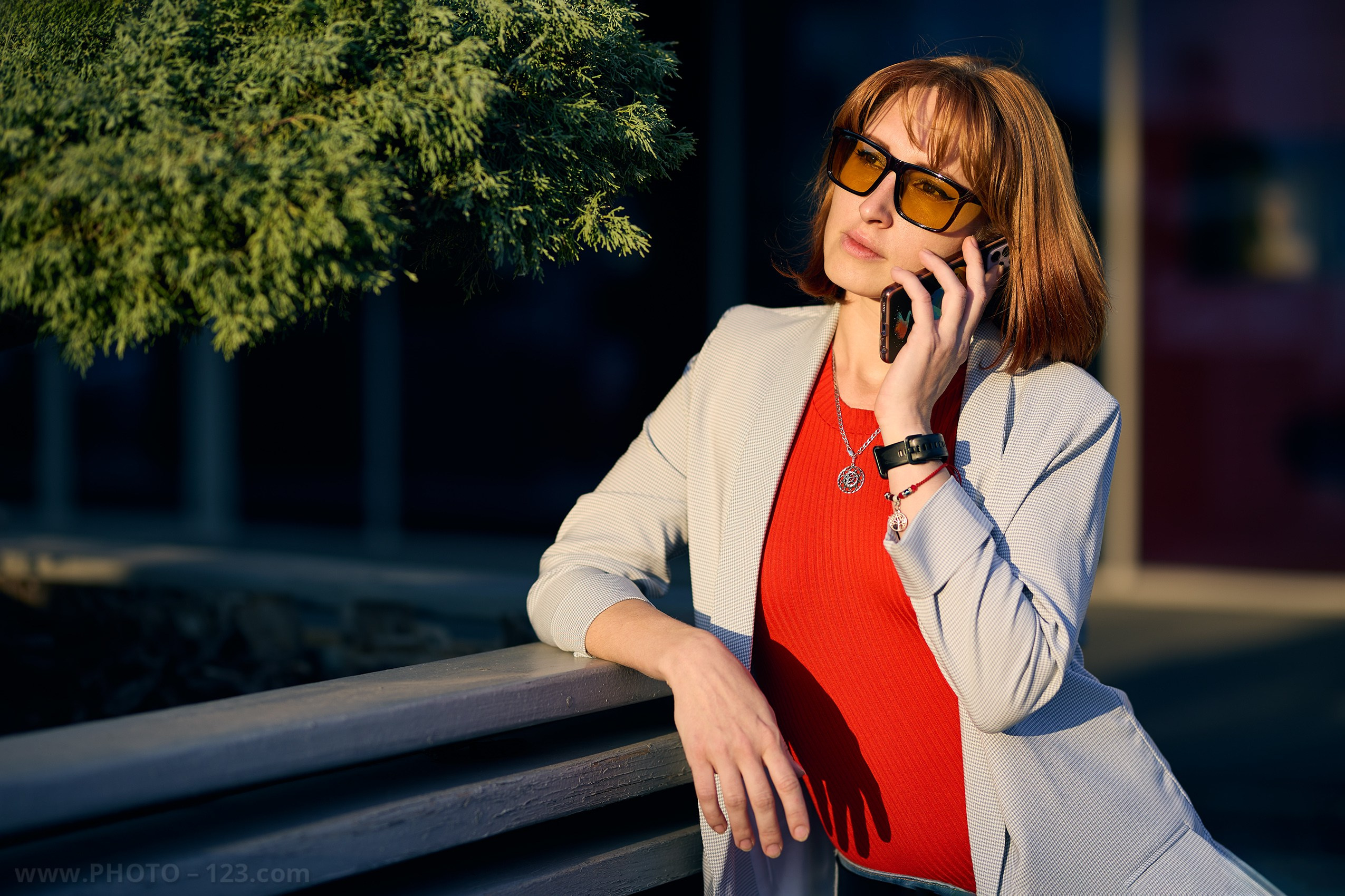 Stylish Redhead Woman in Urban Autumn, Nizhny Novgorod. Photographer, Retoucher & Graphic Designer @photo123pro