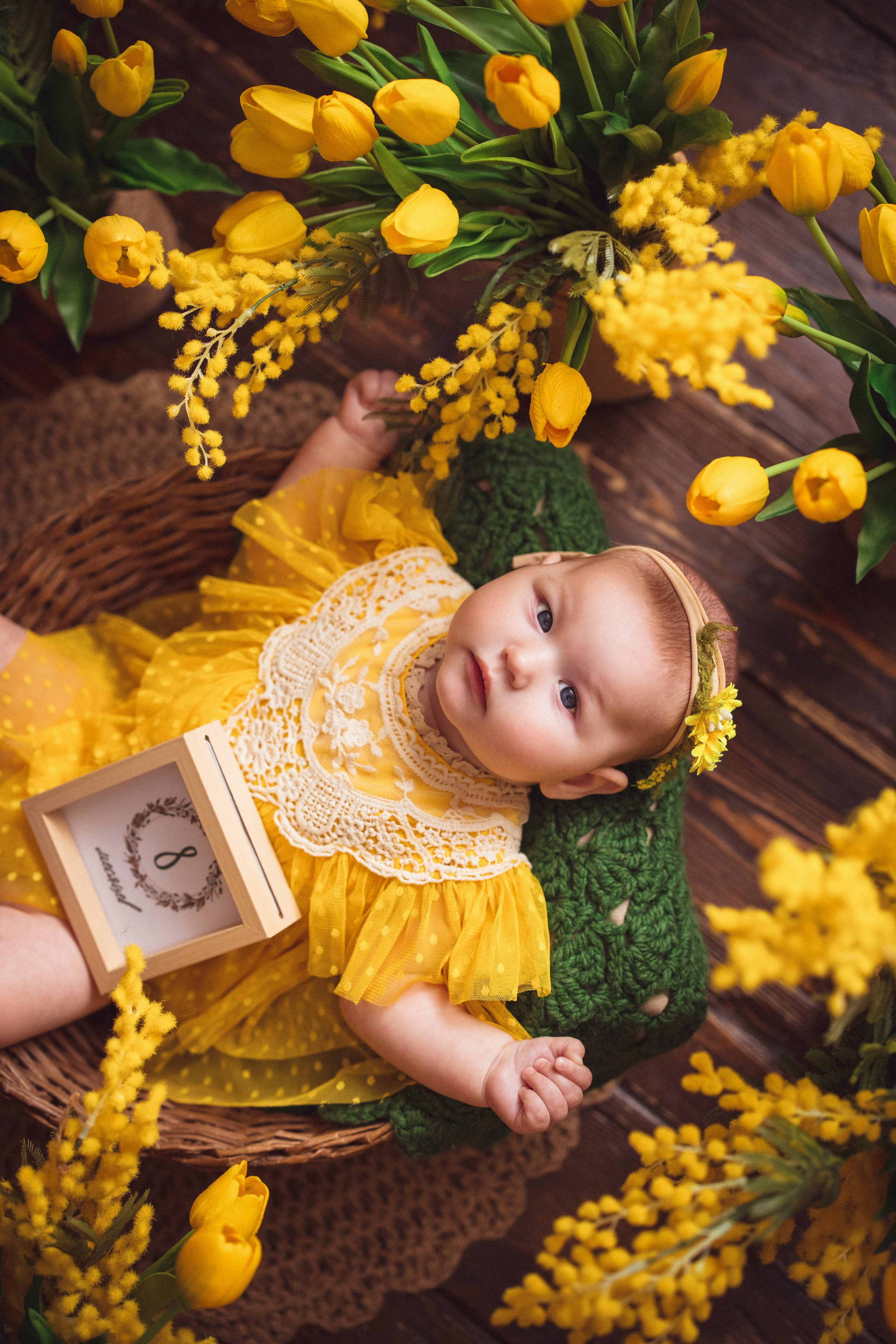 Детская фотосессия к 8 марта в фотостудии г. Краснодара. Семейный и детский фотограф в Краснодаре Анна Трашкова